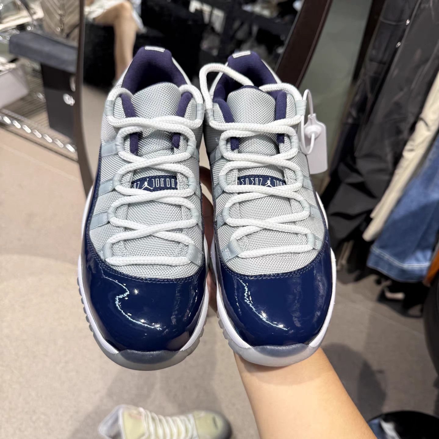 Nike Air Jordan 11 Georgetown White & Blue K15 Size US 8 / EU 41 - 5 Thumbnail