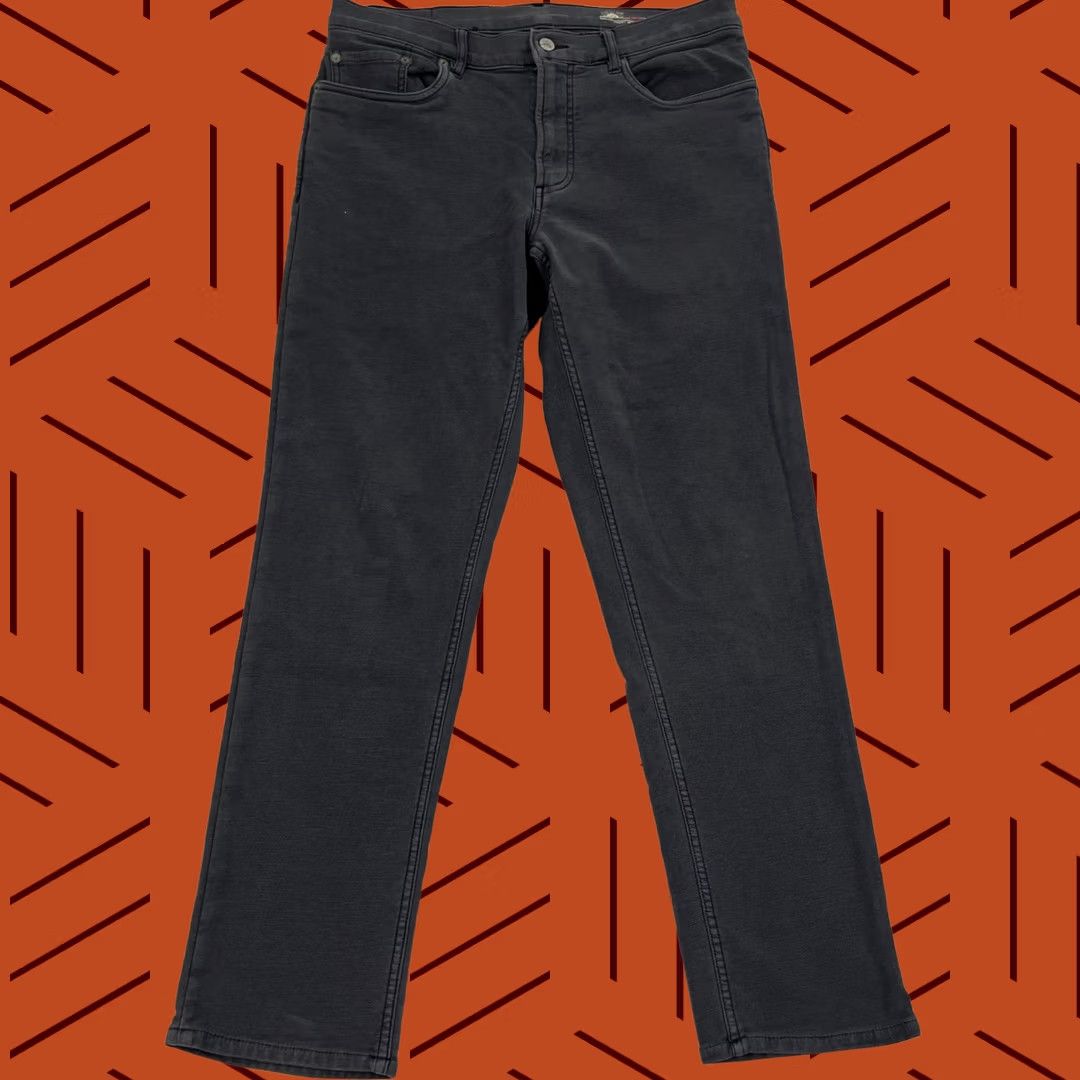 Faherty Faherty Pants Mens 33 x 29 5-Pocket Slim Straight Gray Cotton Blend Stretch Casual Prep Tapered Modern Size US 33 - 1 Thumbnail