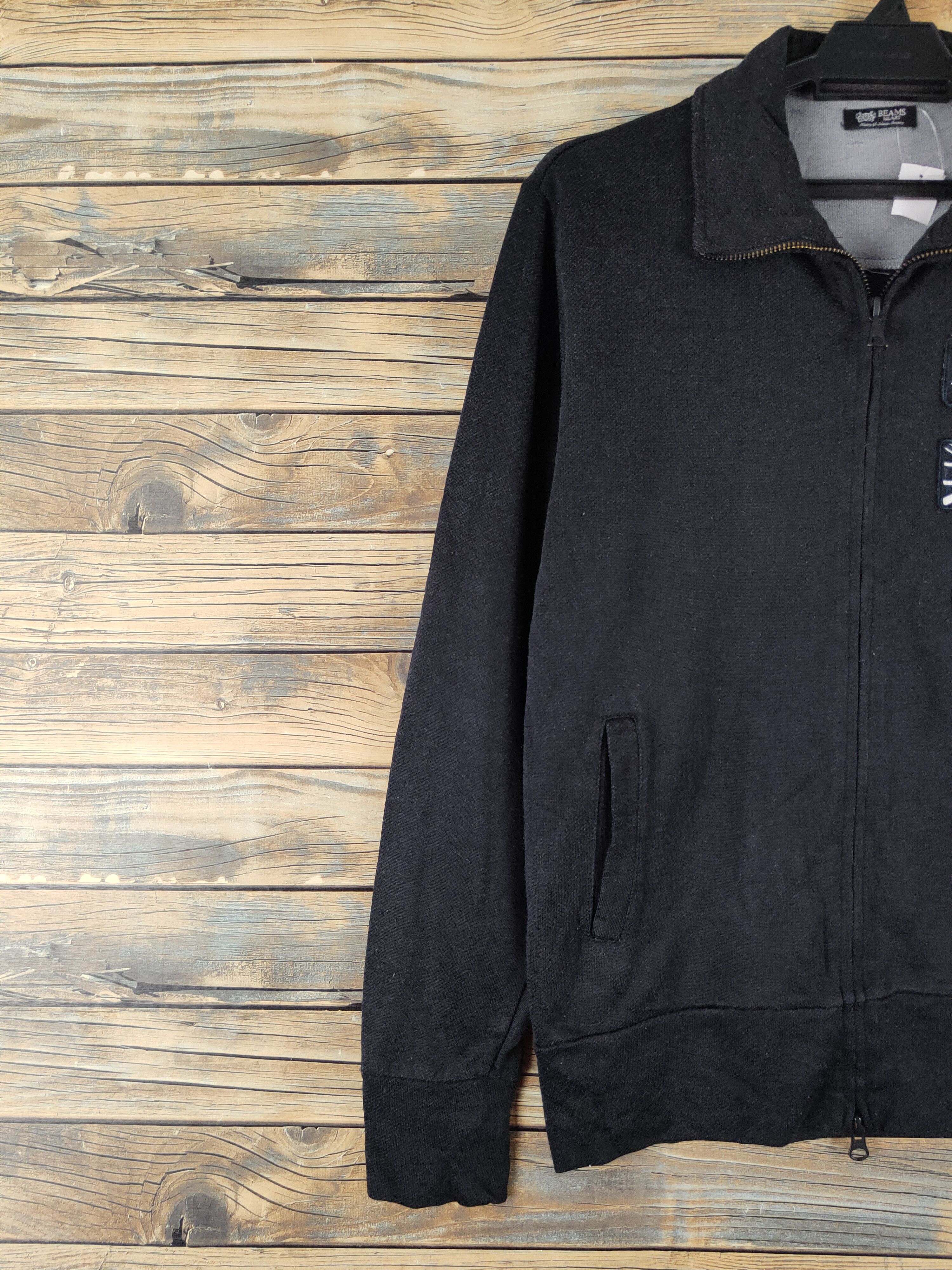 Japanese Brand DL Beams Heart Black Sweaters #880 Size US M / EU 48-50 / 2 - 3 Thumbnail
