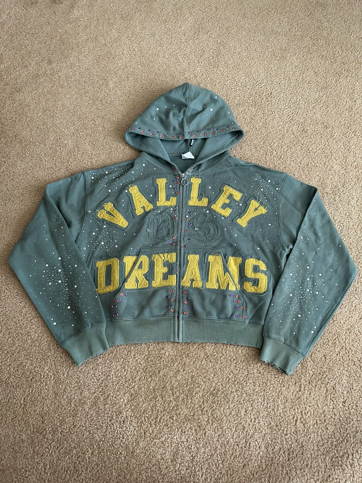 Vale Vale Lives Green Bank Classico Zip Up Hoodie Small Size US S / EU 44-46 / 1 - 1 Thumbnail