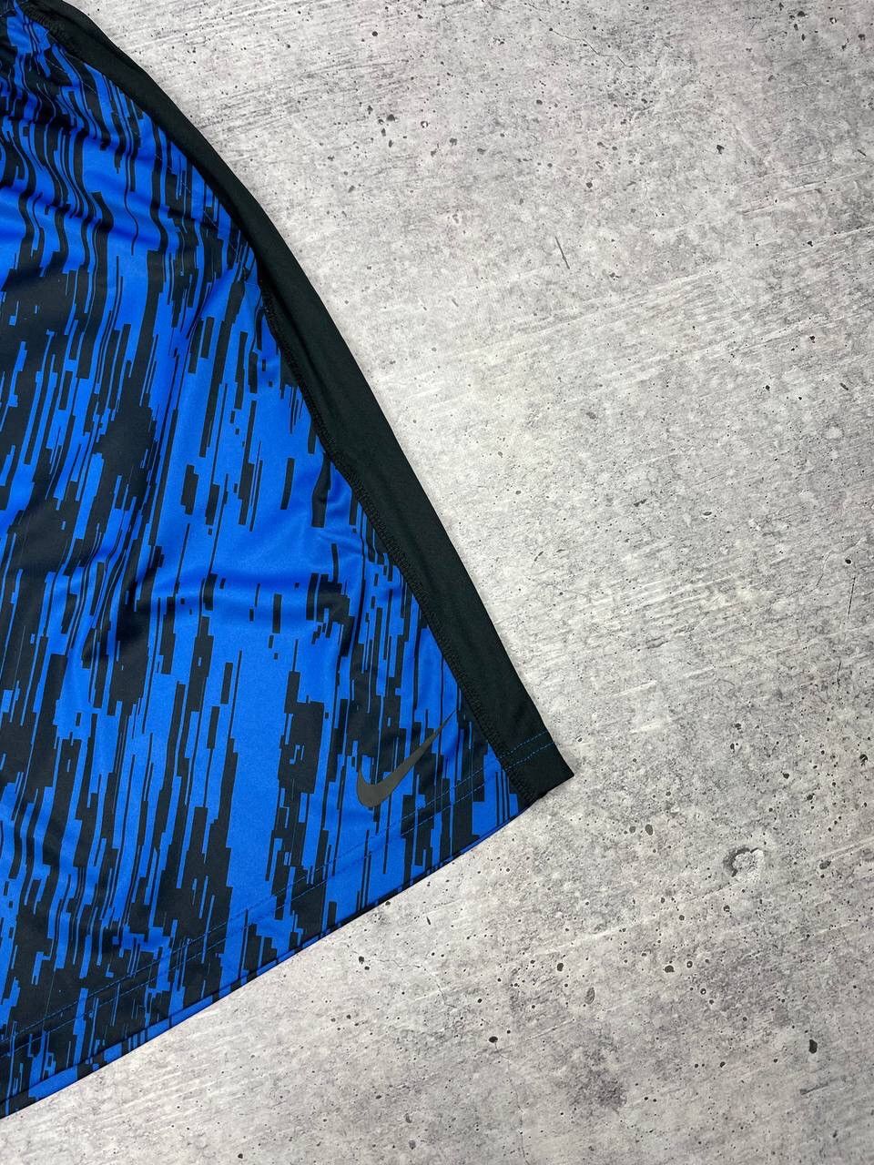 Nike Vintage Nike Y2K Style Drill Blue Wide Leg Casual Rap Shorts Size US 32 / EU 48 - 4 Thumbnail