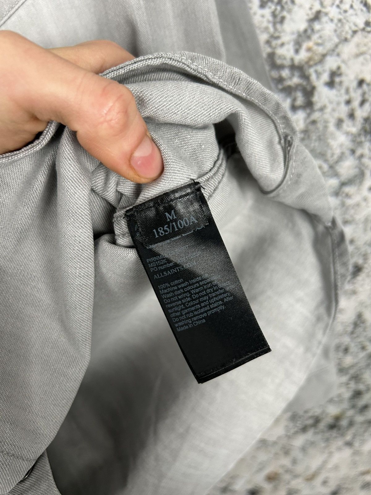 Allsaints Allsaints Grey Shirt Basic Grunge Affliction Rock Punk Skate Size US M / EU 48-50 / 2 - 5 Thumbnail