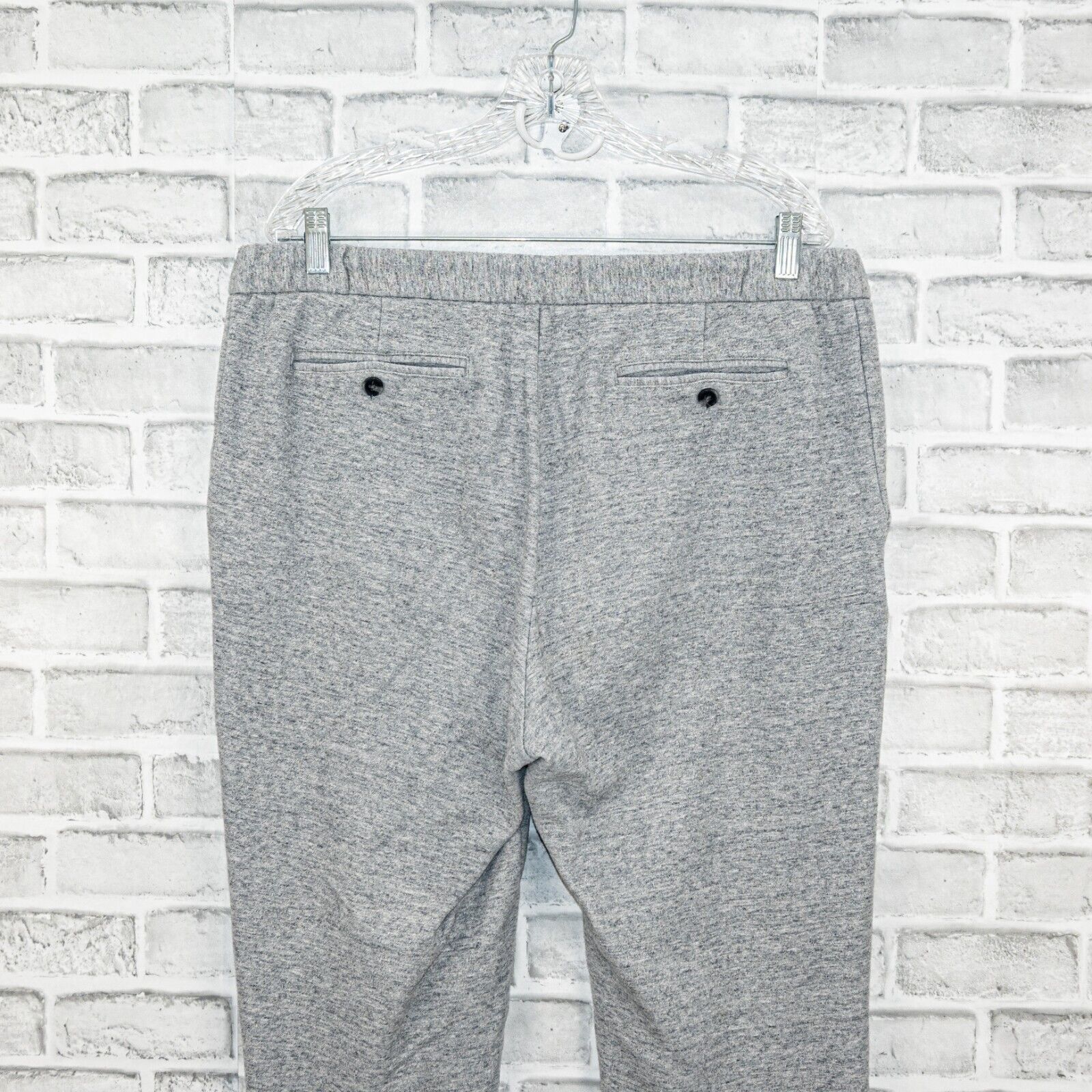 Suitsupply SUITSUPPLY Men's Heather gray drawstring Jogger sweatpant Size US 36 / EU 52 - 6 Thumbnail