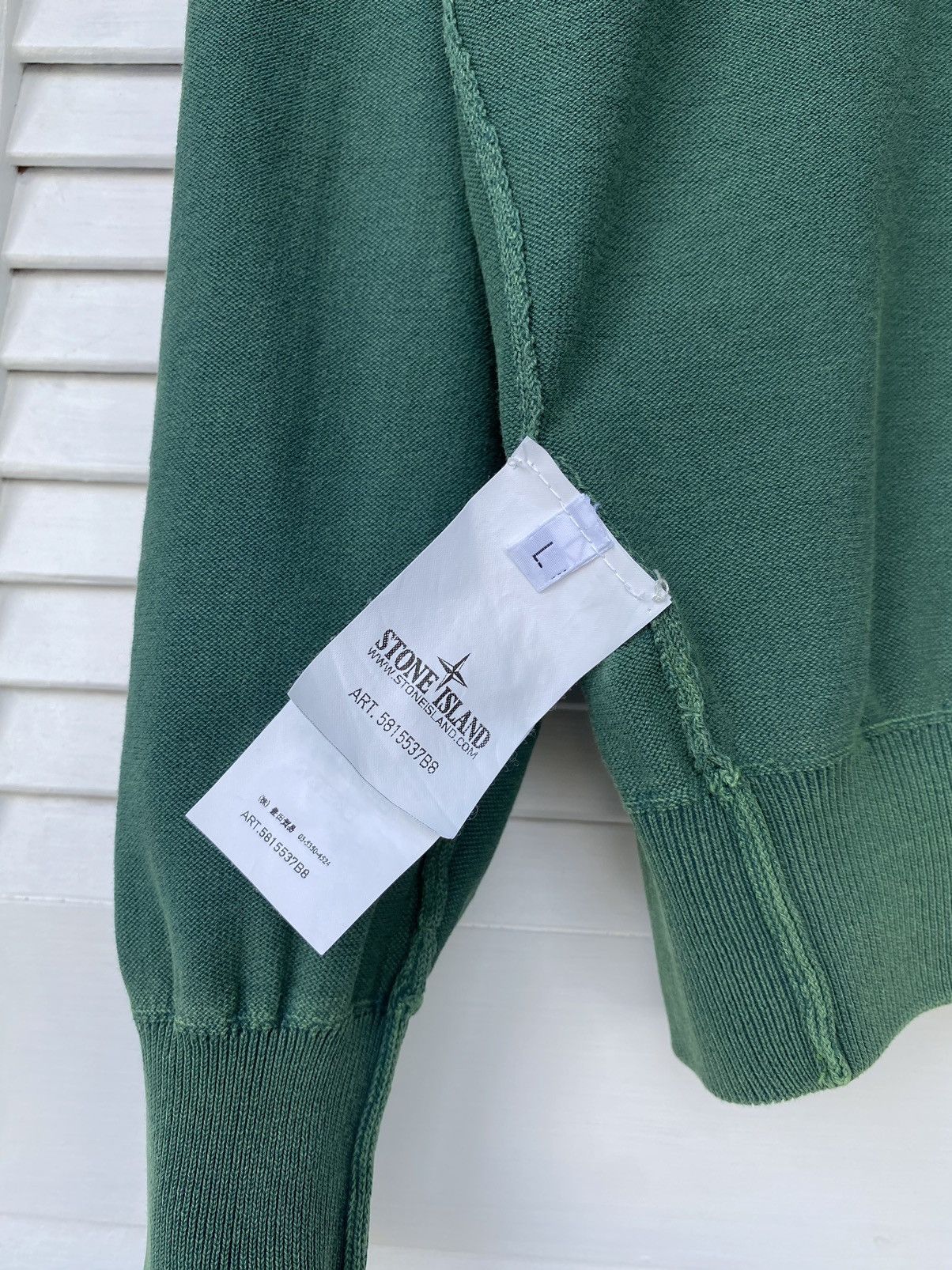 Stone Island Vintage Stone Island V Neck Summer Knitwear Sweater Size US L / EU 52-54 / 3 - 14 Thumbnail