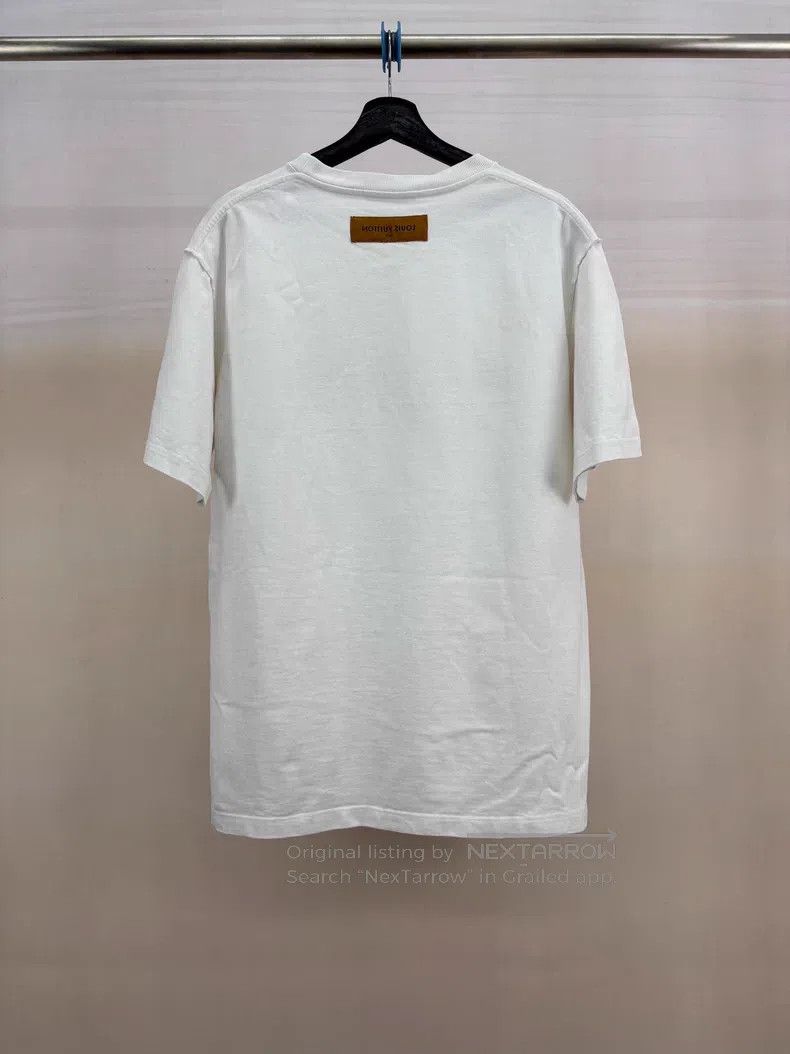 Louis Vuitton Louis Vuitton Cursive embroidered monogram logo short slee Size US XXL / EU 58 / 5 - 2 Thumbnail