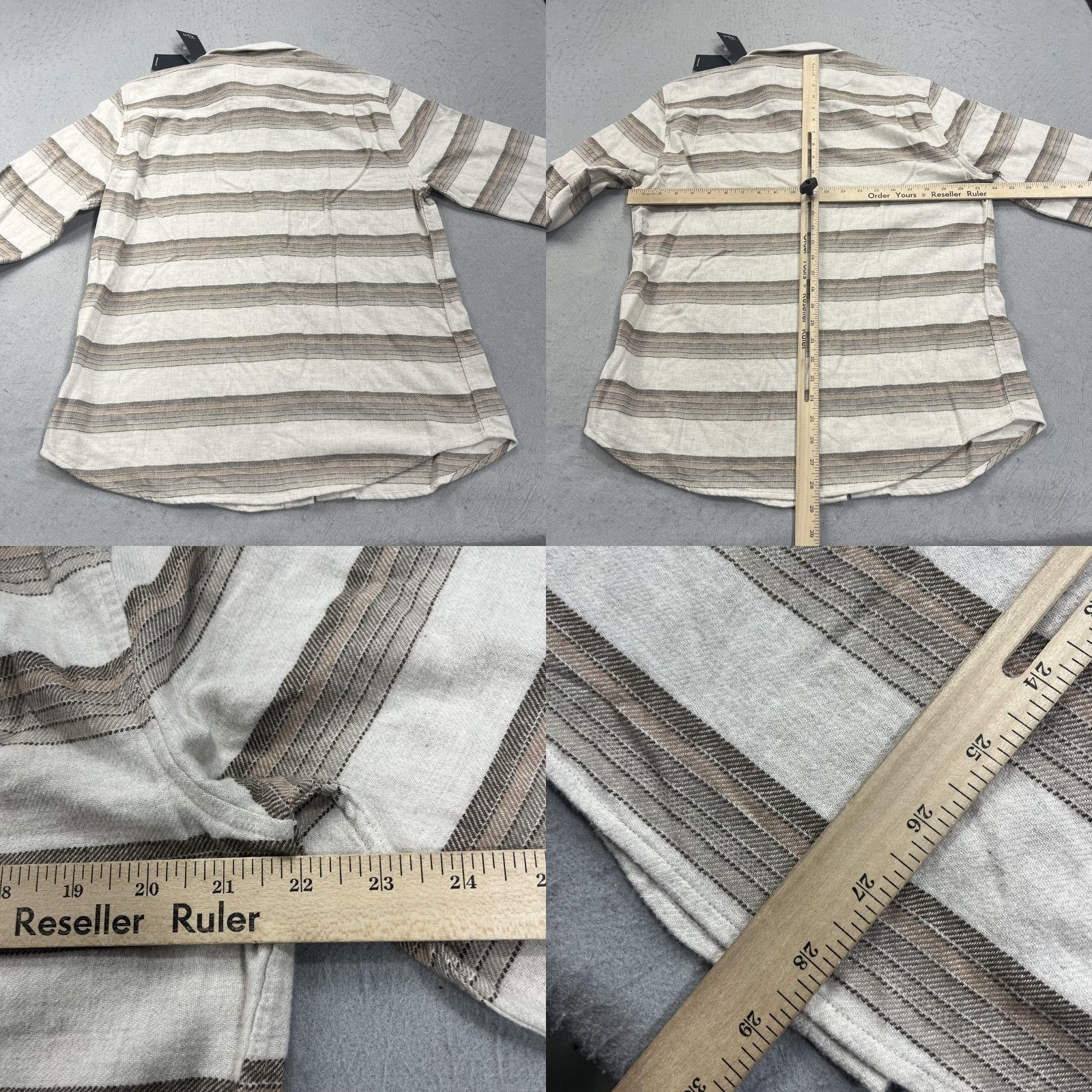 Rails Rails Shirt Mens Medium Beige Sunset Ivan Canteen Stripe Long Sleeve Button NWT Size US M / EU 48-50 / 2 - 8 Thumbnail