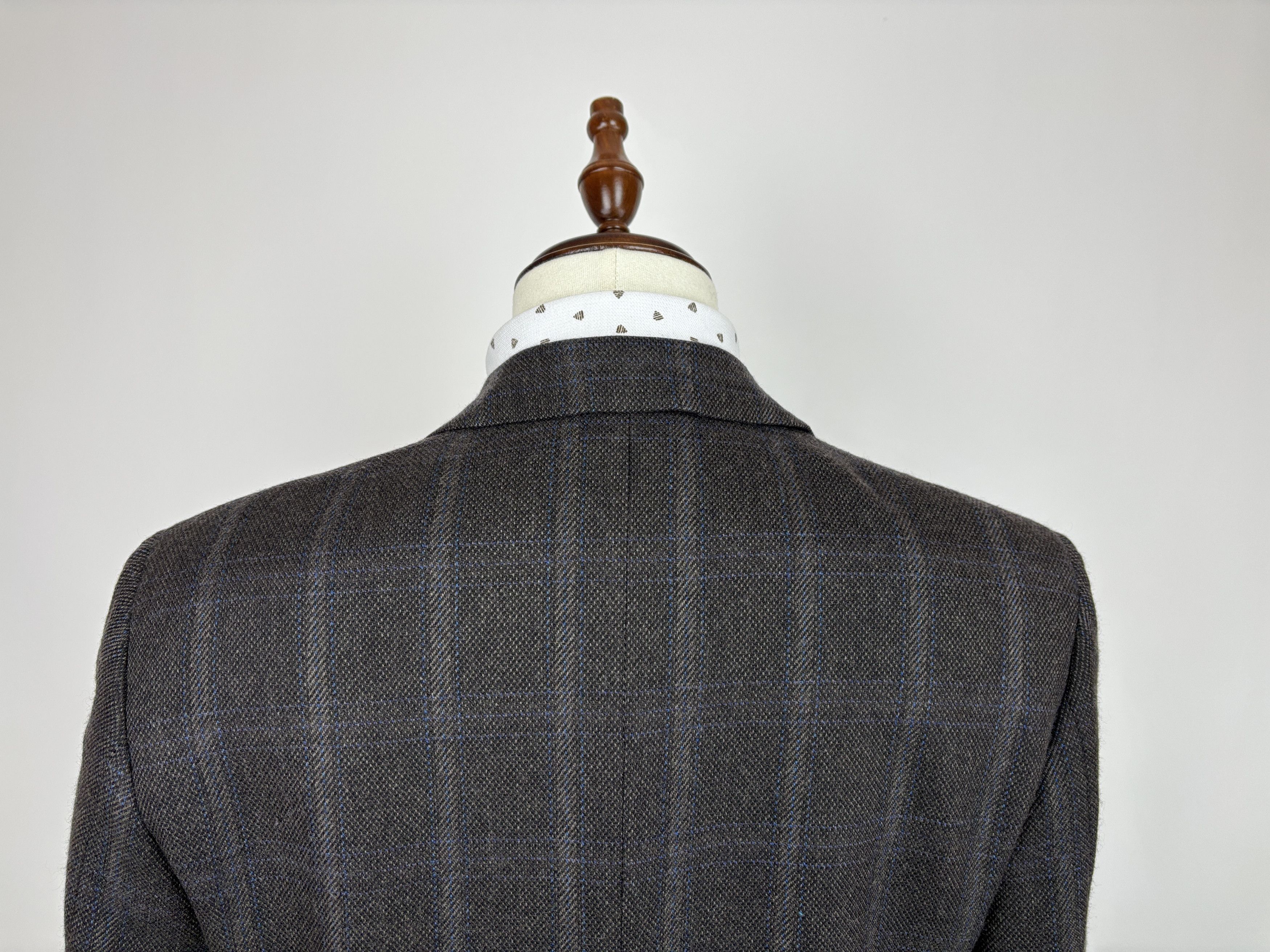 Pal Zileri Pal Zileri Wool Cashmere Check Blazer Elbow Pads EU 48 US 38 Size 38R - 15 Thumbnail