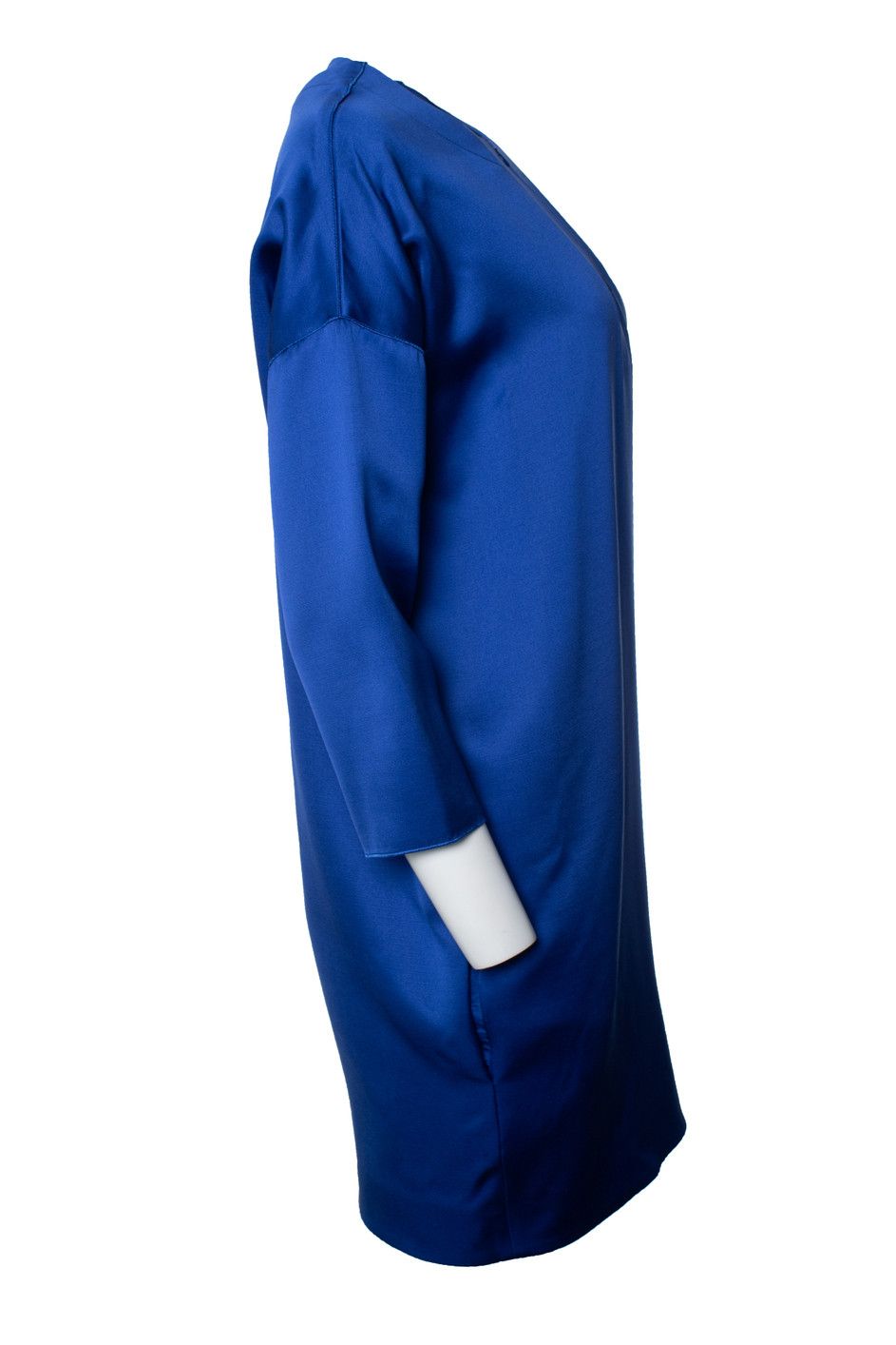 Celine Celine, kobalt blue silk blend dress Size XS / US 0-2 / IT 36-38 - 4 Thumbnail