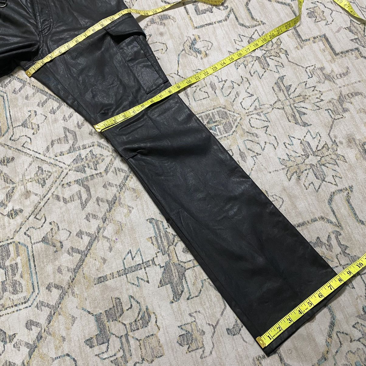 5351 POUR LES HOMMES 5351 Pour Les Hommes Black Waxed Cargo Pants Size US 30 / EU 46 - 25 Thumbnail