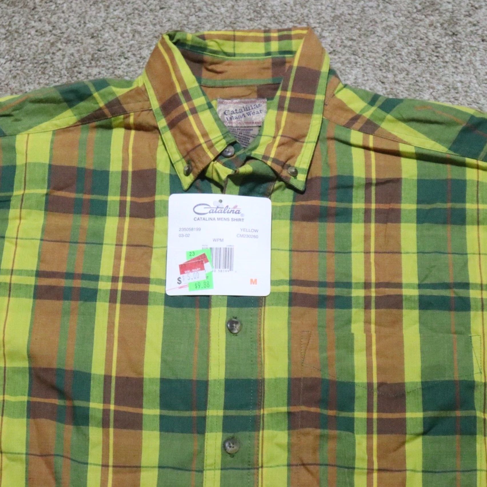 Catalina Nike Shirt Multicolor Plaid Button-Up Short Sleeve Shirt M Catalina Size US M / EU 48-50 / 2 - 2 Thumbnail