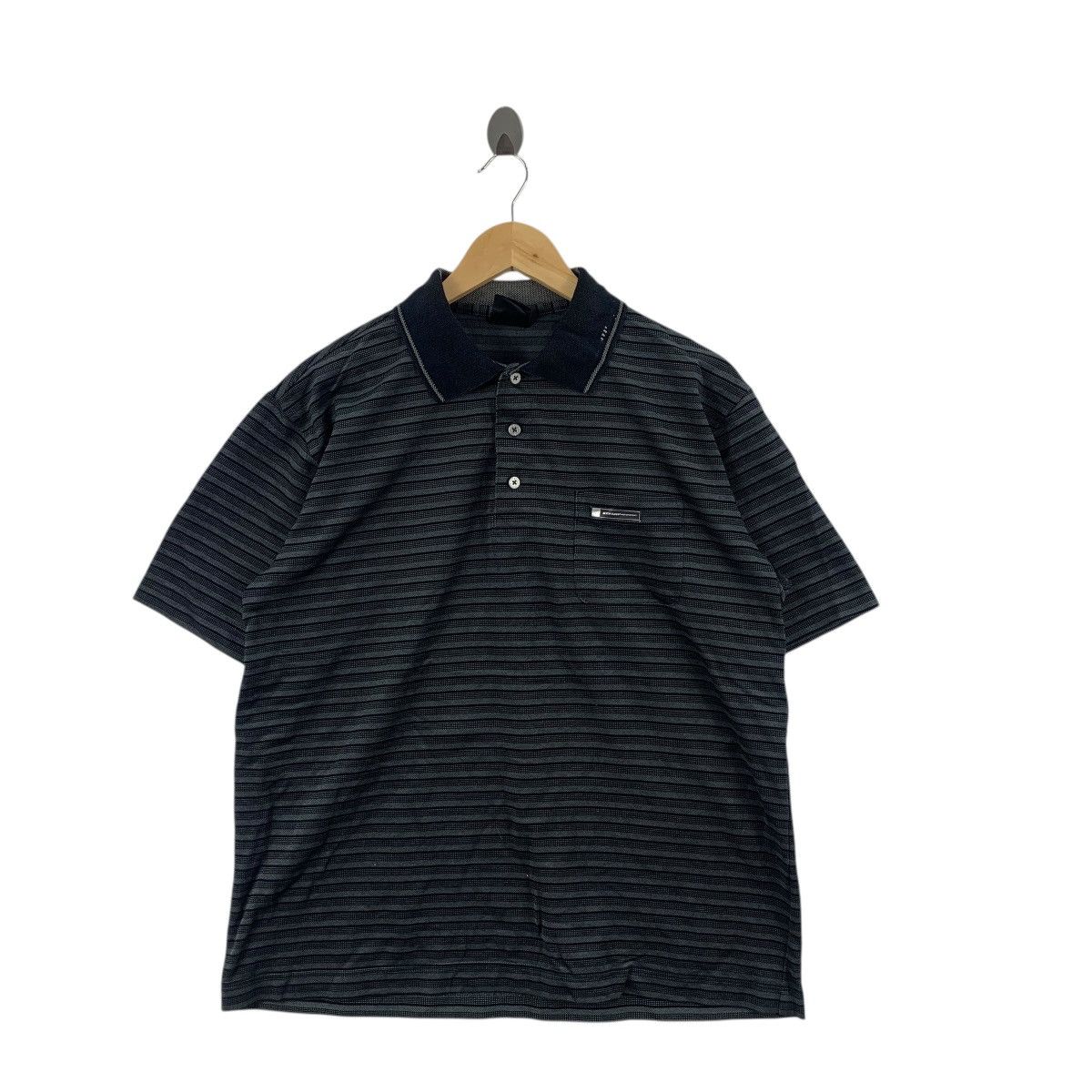 Dunlop Vintage DUNLOP MOTORSPORT RACING Team Striped Polo Tee Size US L / EU 52-54 / 3 - 3 Thumbnail
