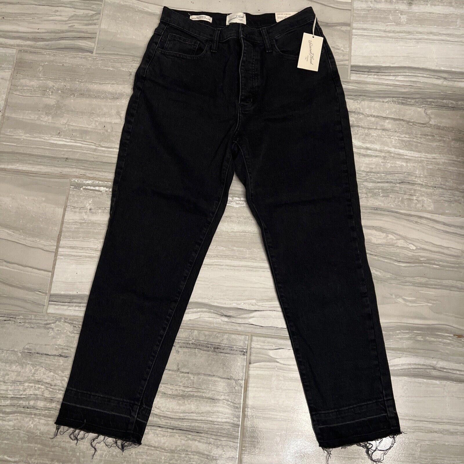 Designer Universal Thread Womens Black Denim High Rise Vintage Jeans Size 32" / US 10 / IT 46 - 1 Thumbnail