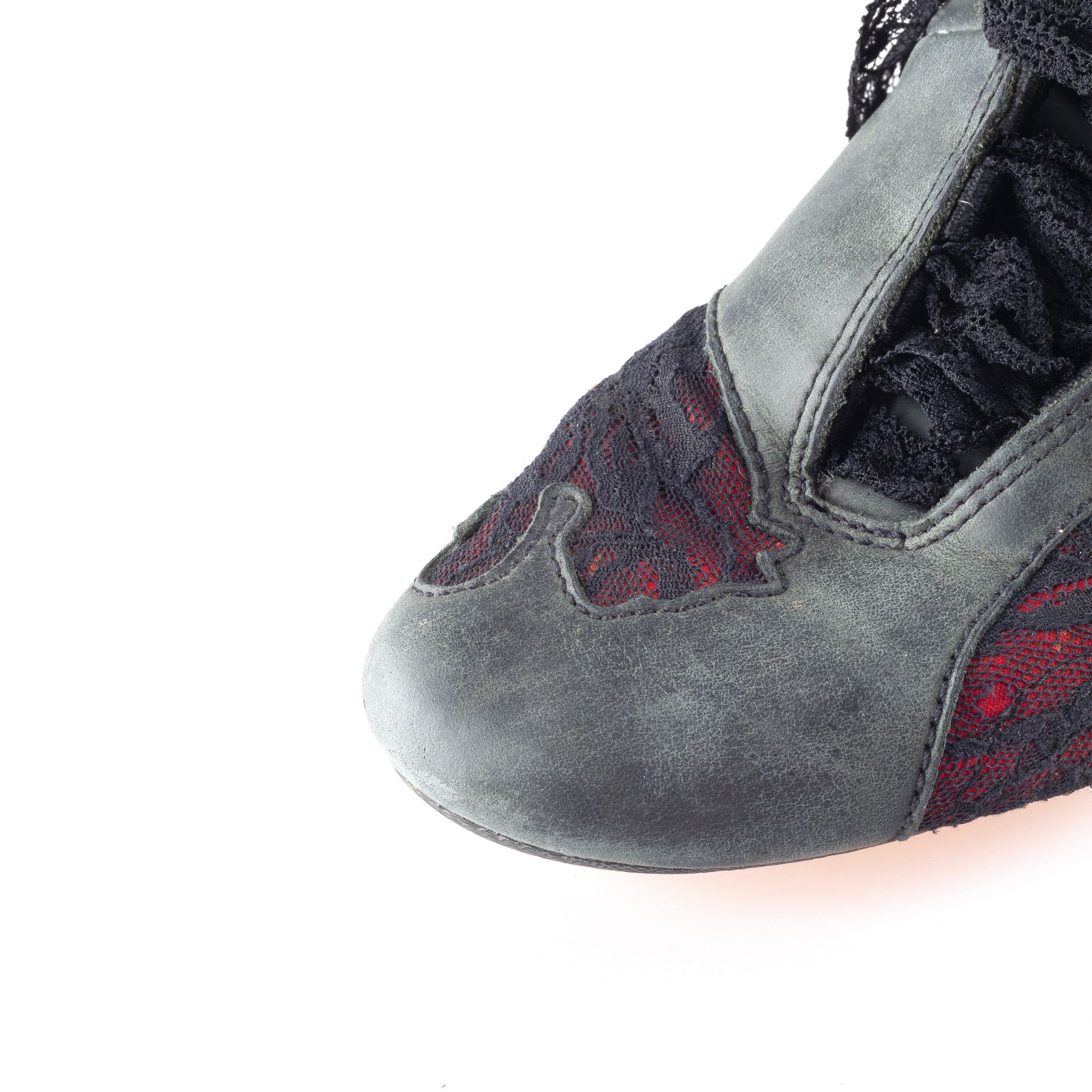Puma × Vintage Vintage Puma Lace Gray/Red Sneakers (37 EU) Size US 6 / IT 36 - 6 Thumbnail