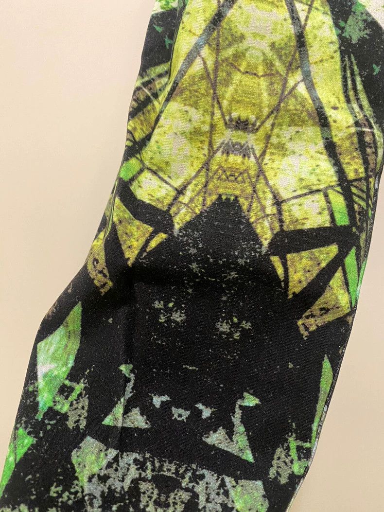 Helmut Lang HELMUT LANG sizeS Green printed trousers Size 26" / US 2 / IT 38 - 4 Thumbnail