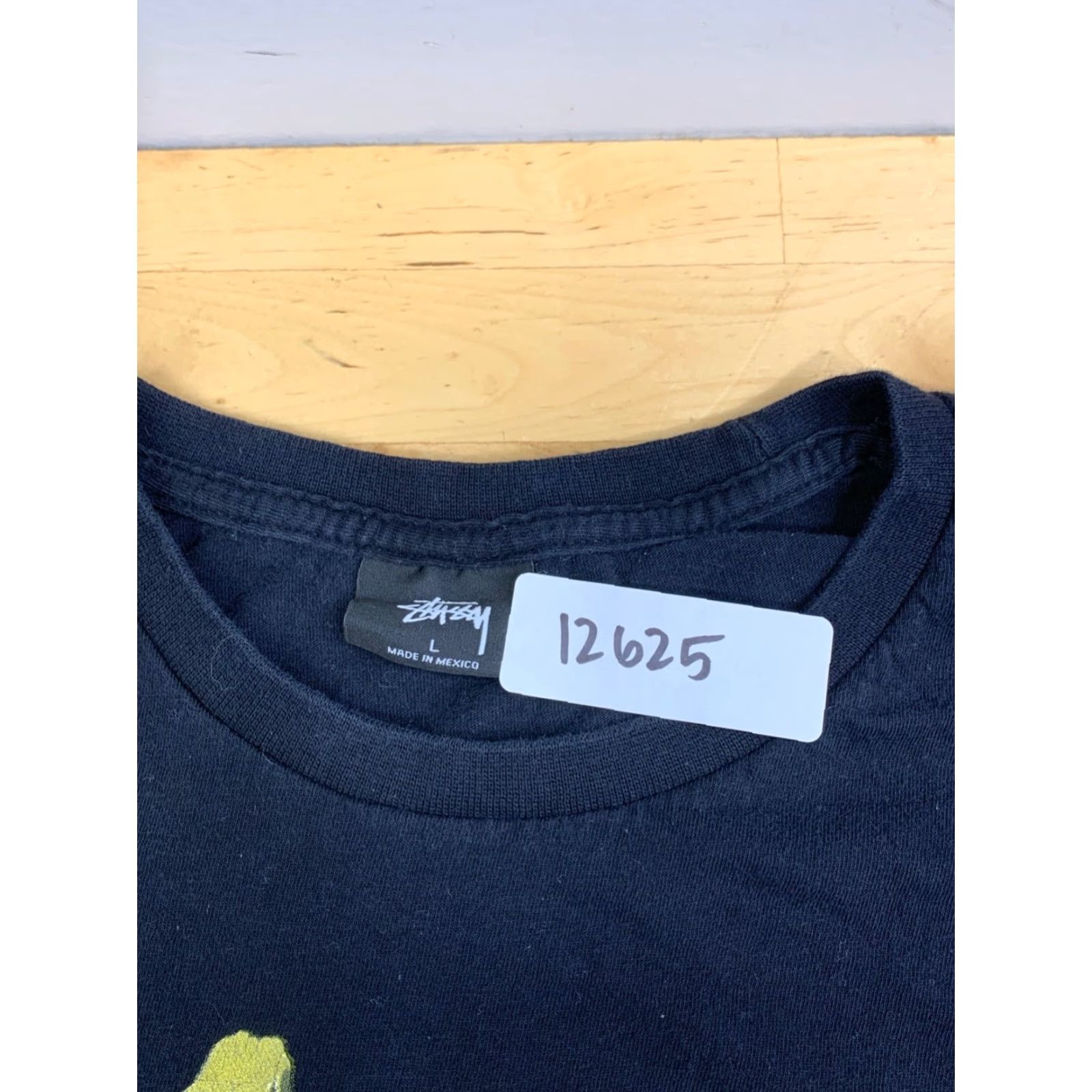Logo 7 VINTAGE Stussy Shirt Mens M Black Logo Location Skate Y2K 12625 Size US M / EU 48-50 / 2 - 2 Thumbnail