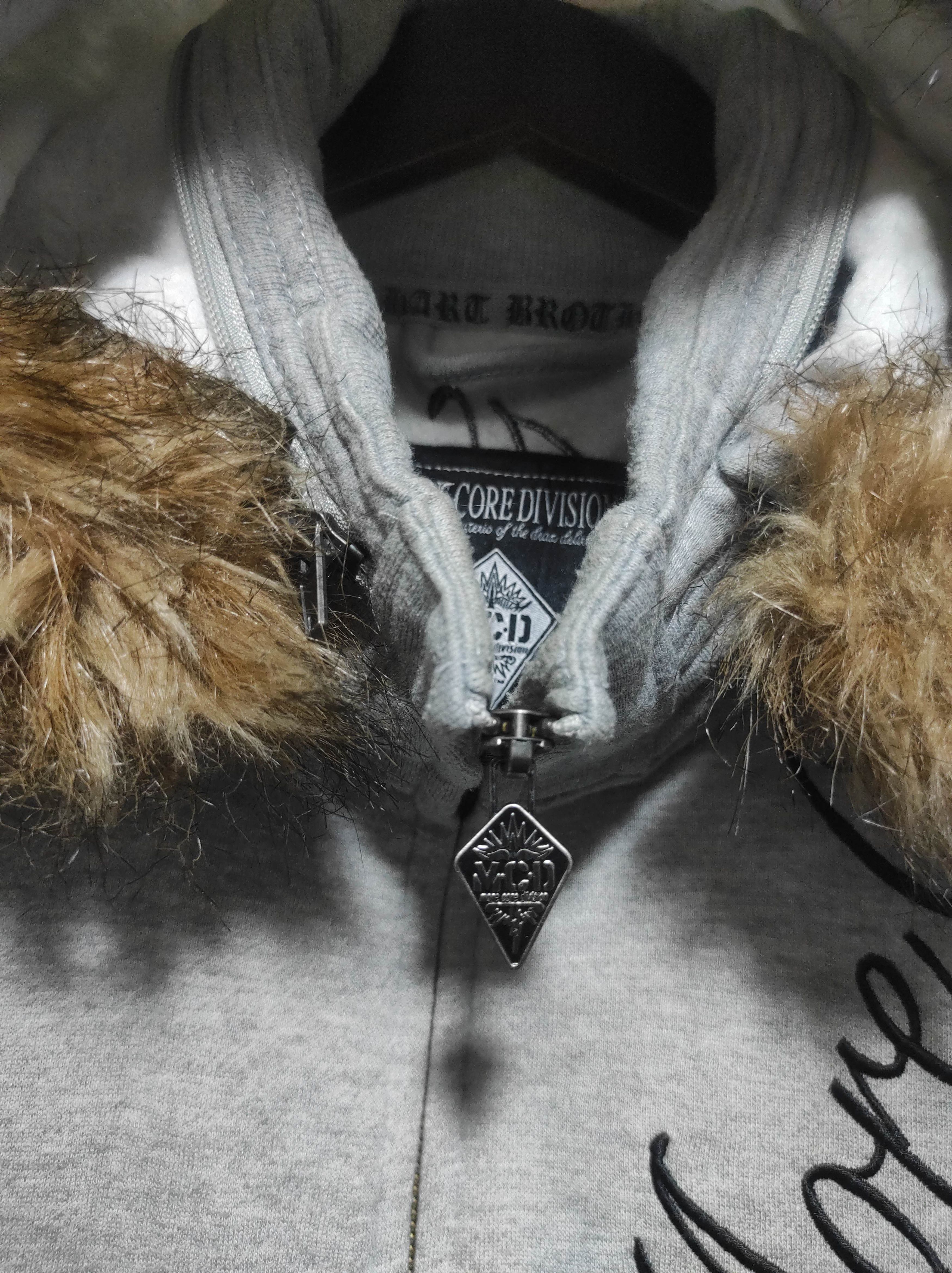 Hysteric Glamour MCD More Core Division Zip Fur Hoodie Knit i6w9 LGB style Size US L / EU 52-54 / 3 - 8 Thumbnail