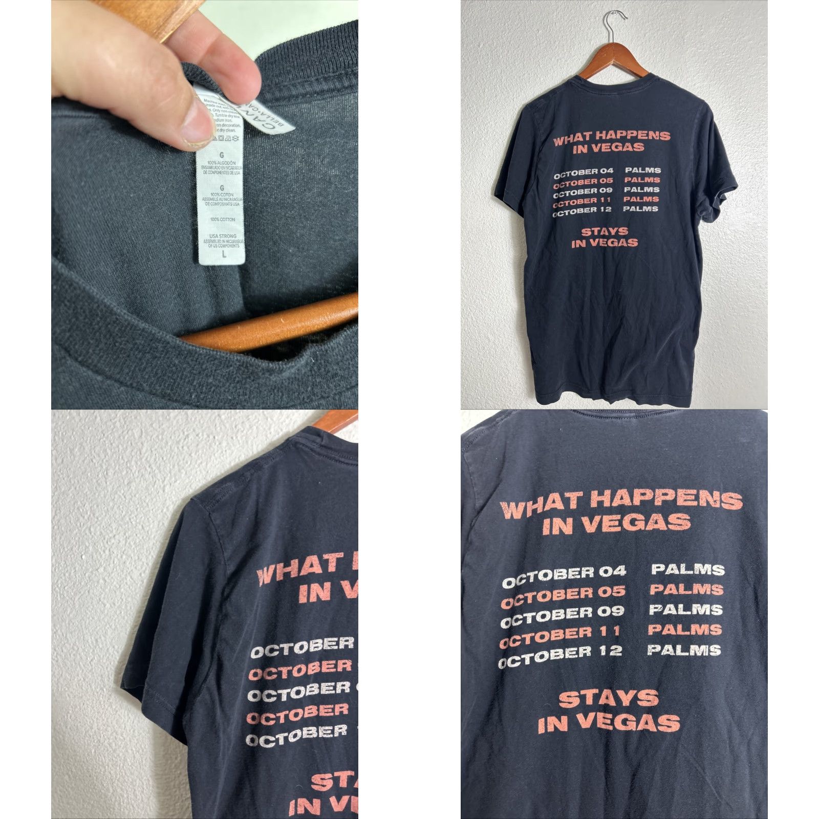 Vintage VINTAGE Bill Idol 2019 Las Vegas Show Short Sleeve T Shirt Black Women’s Large Size L / US 10 / IT 46 - 8 Thumbnail
