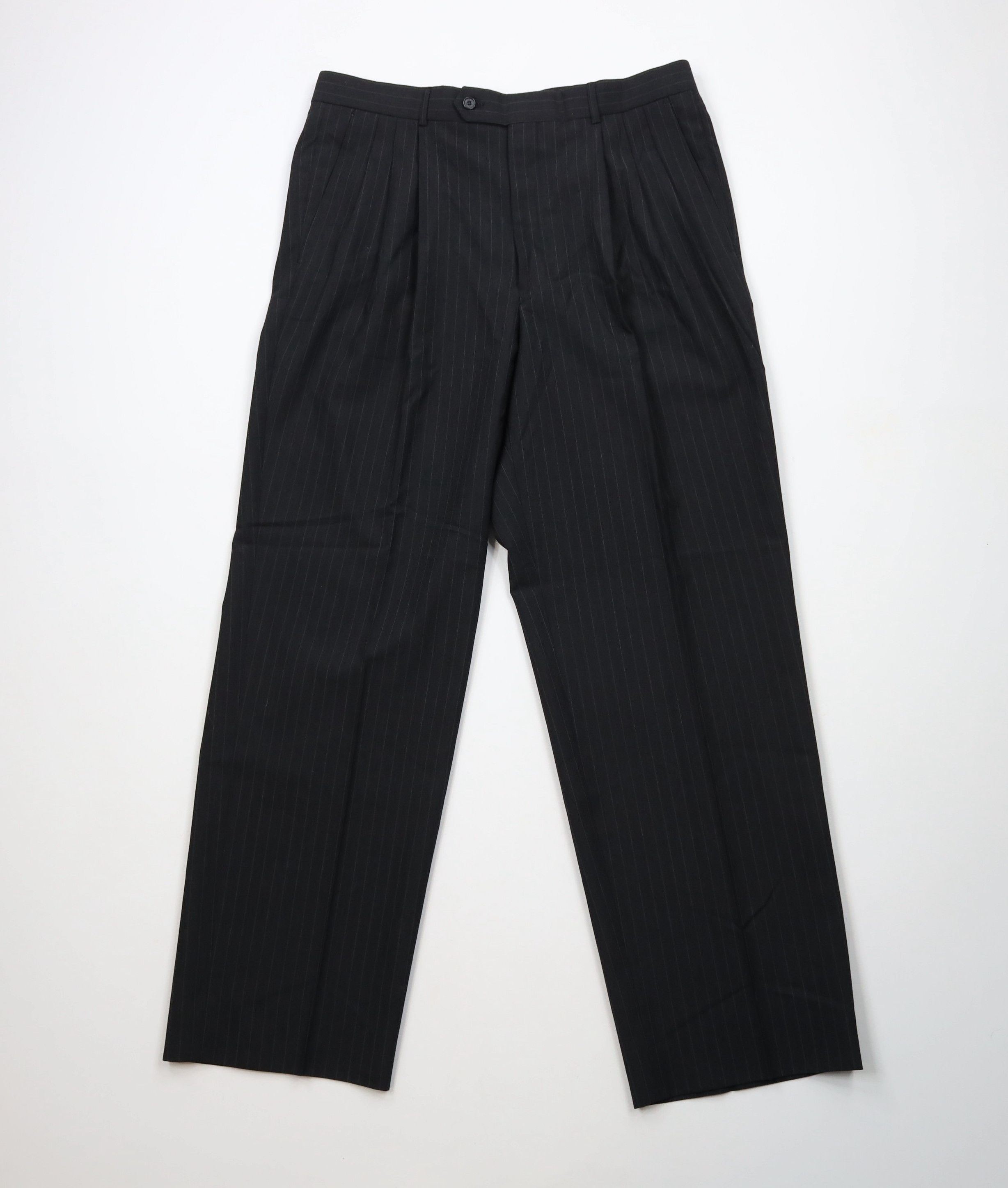 Vintage Vintage 90s Streetwear Blend Pinstriped Wide Leg Chino Pants Size US 36 / EU 52 - 1 Thumbnail