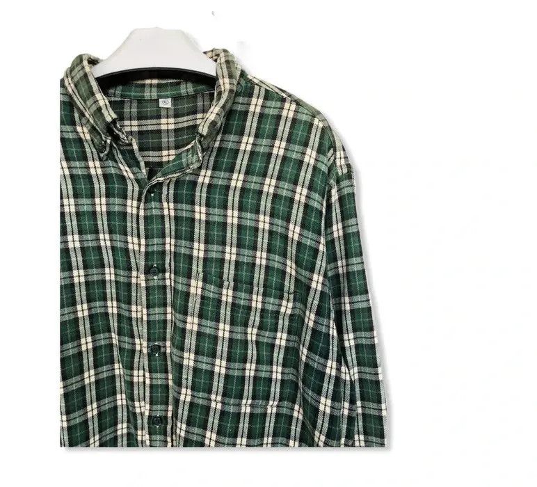 Japanese Brand Japanese Brand Uniqlo Plaid Tartan Flannel Shirt 👕 Size US XL / EU 56 / 4 - 2 Thumbnail
