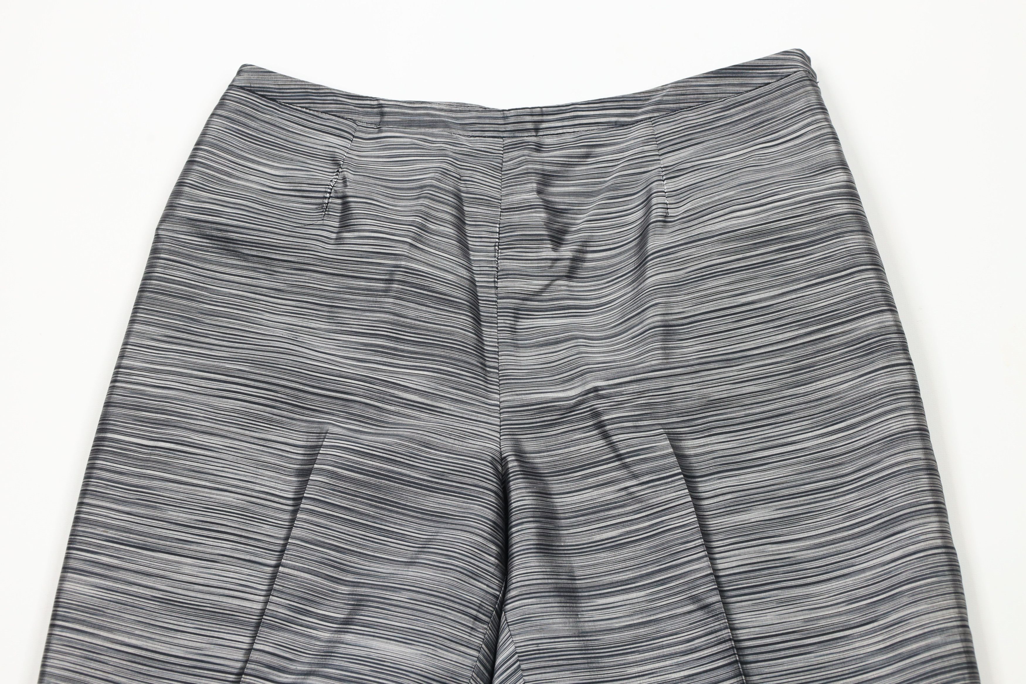 Vintage Vintage 90s Streetwear Silk Tapered Leg Suit Pants Gray Size 30" / US 8 / IT 44 - 2 Thumbnail