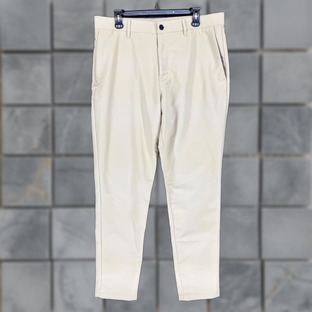 Banana Republic Banana Republic Core Temp Chino Pants Mens Beige 36x32 Slim Flat Front Polyester Button Zip 4-Pocket Casual Business Travel Size US 36 / EU 52 - 1 Thumbnail