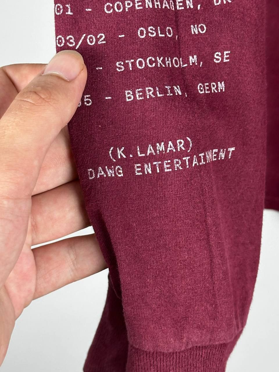 Kendrick Lamar Kendrick Lamar 2018 tour red longsleeve tee DAMN. TDE Size US M / EU 48-50 / 2 - 9 Thumbnail