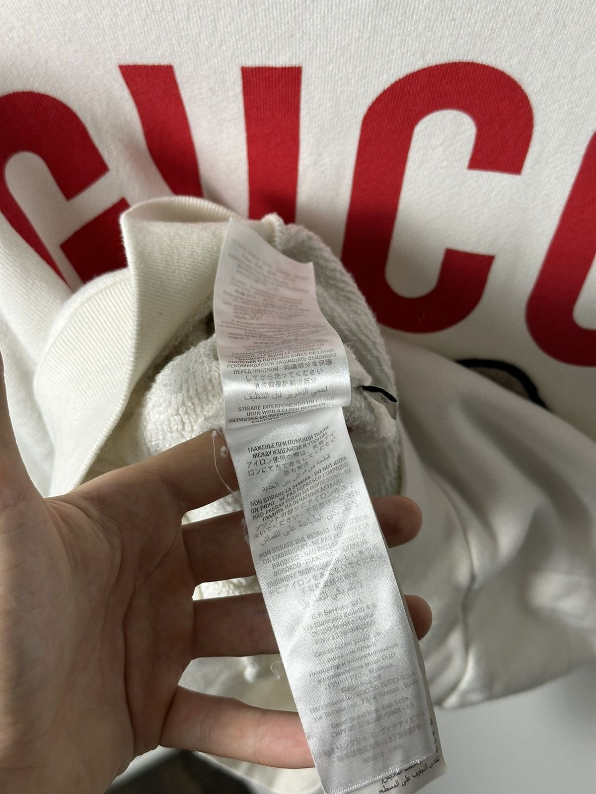Gucci Gucci Lamb Logo White Sweatshirt Size US S / EU 44-46 / 1 - 8 Thumbnail
