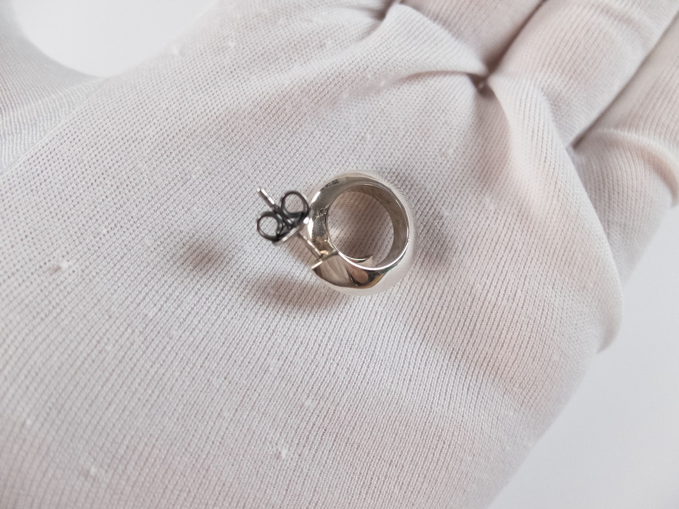 Bottega Veneta BOTTEGA VENETA Spiral Sterling silver hoop earrings q Size ONE SIZE - 4 Thumbnail