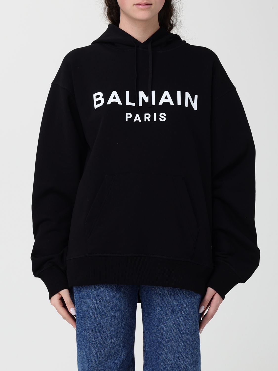 Balmain Balmain Sweatshirt Woman Black Size L / US 10 / IT 46 - 1 Thumbnail