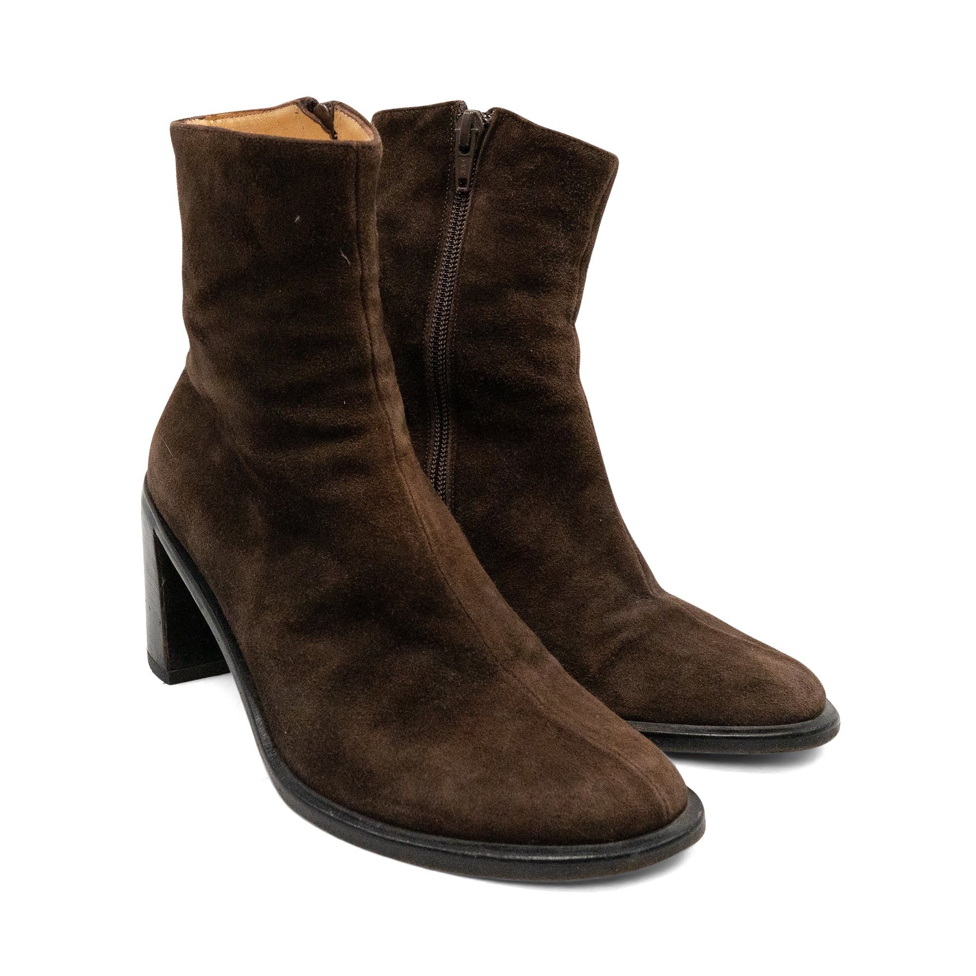 Ann Demeulemeester Ann Demeulemeester Suede Ankle Boots Size US 5 / IT 35 - 2 Thumbnail