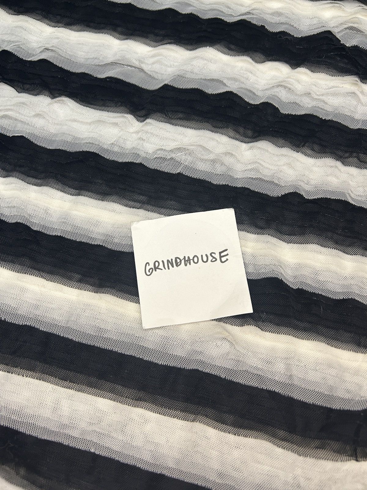 Noir Kei Ninomiya F/W 18 Layered Mesh Stripe Top Size XS / US 0-2 / IT 36-38 - 9 Thumbnail