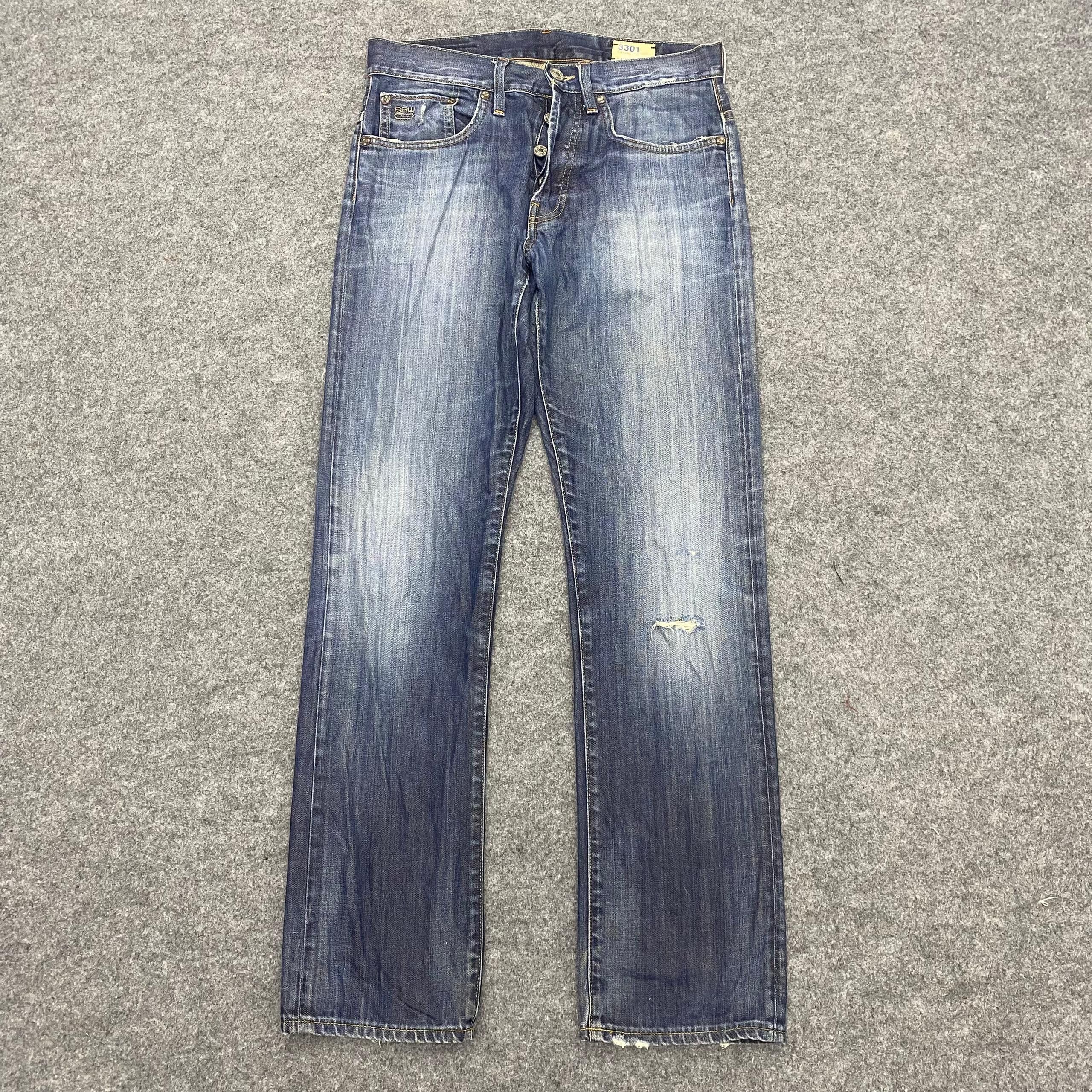 G-Star 💥Best Offer💥Vintage G Star Raws Distressed Denim Size US 32 / EU 48 - 1 Thumbnail