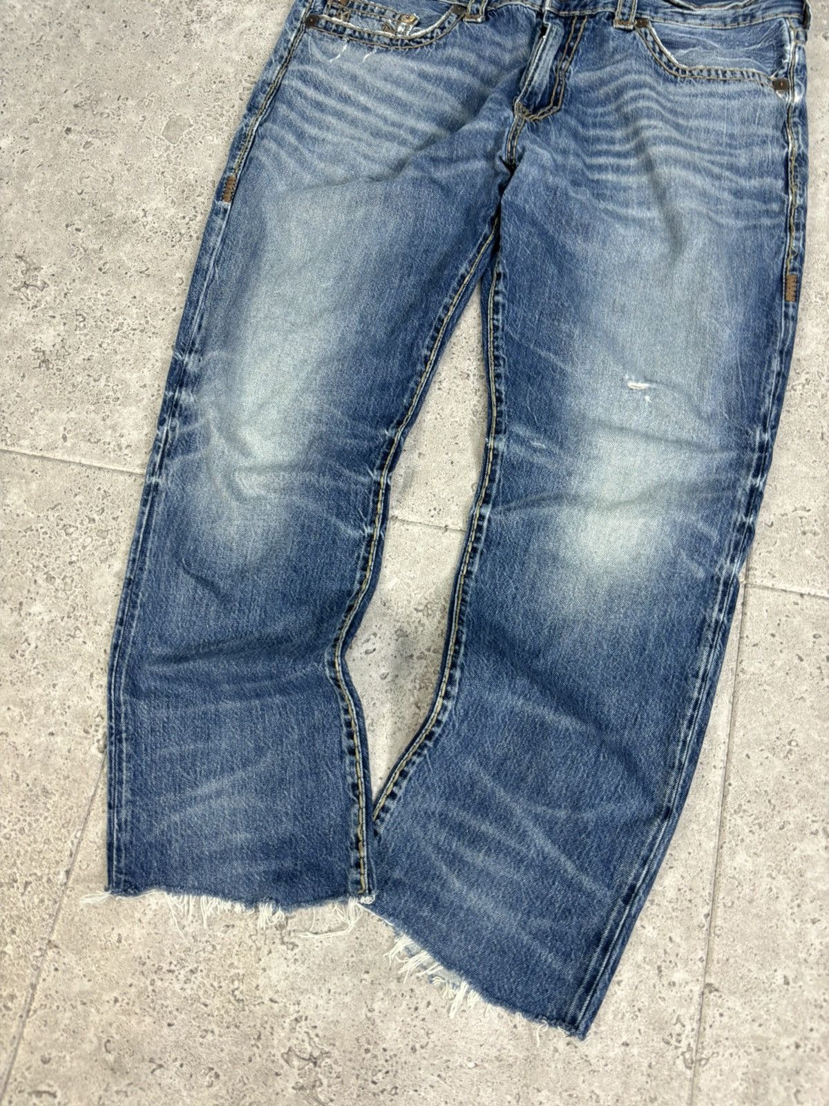 Japanese Brand × True Religion 2000s Japanese Faded Denim Pants True Religion Y2K Trendy Size US 36 / EU 52 - 2 Thumbnail