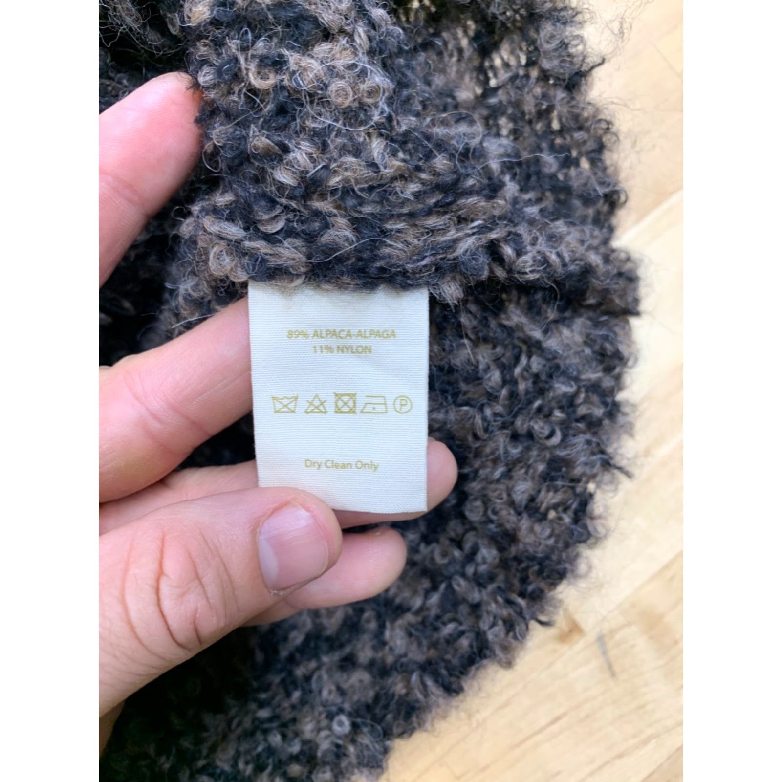Free People VINTAGE Free People Alpaca Turtleneck Sweater Womens XS Brown Pullover Boxy 12592 Size XS / US 0-2 / IT 36-38 - 3 Thumbnail