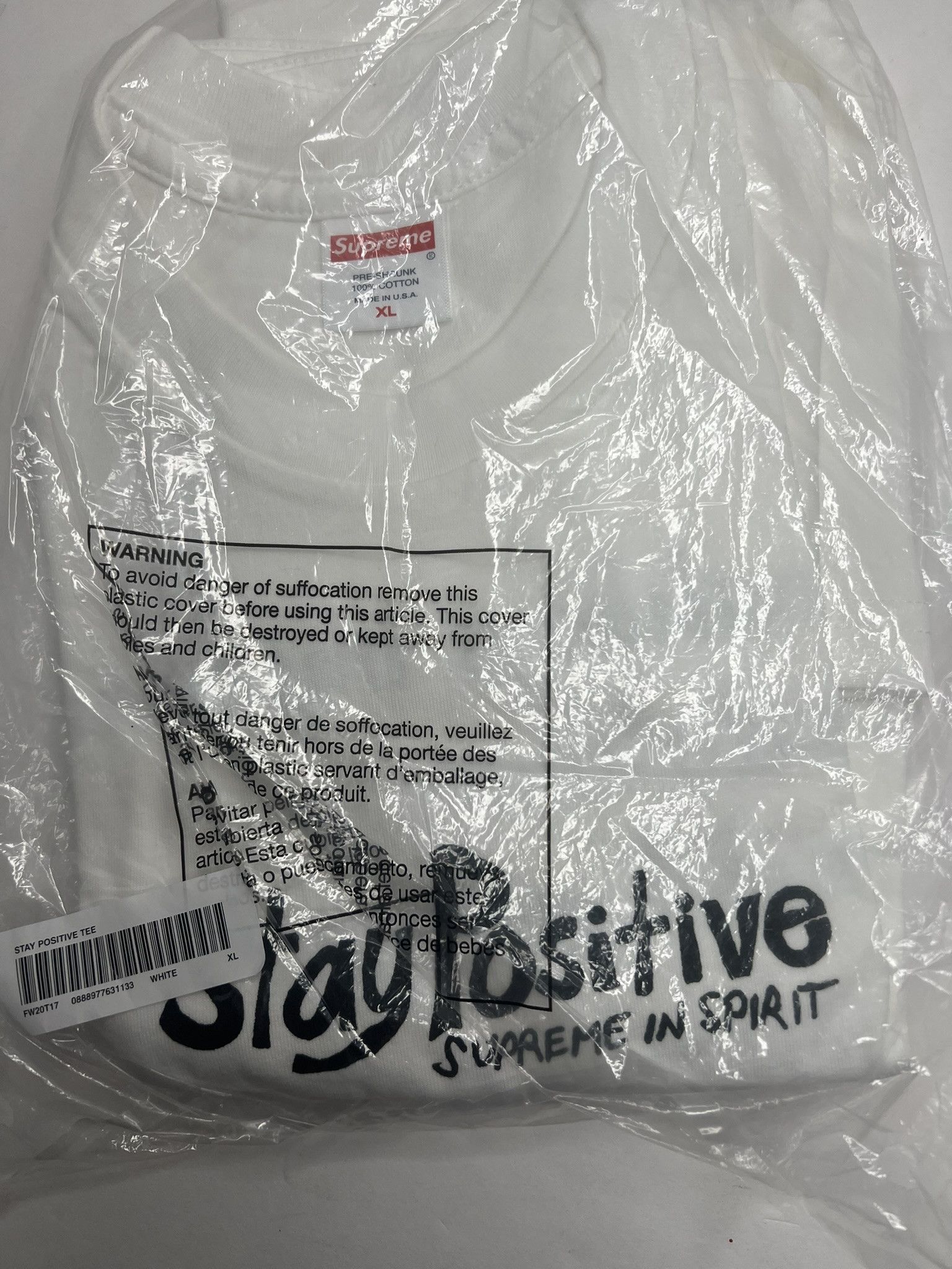 Supreme Supreme Stay Positive Tee | Grailed