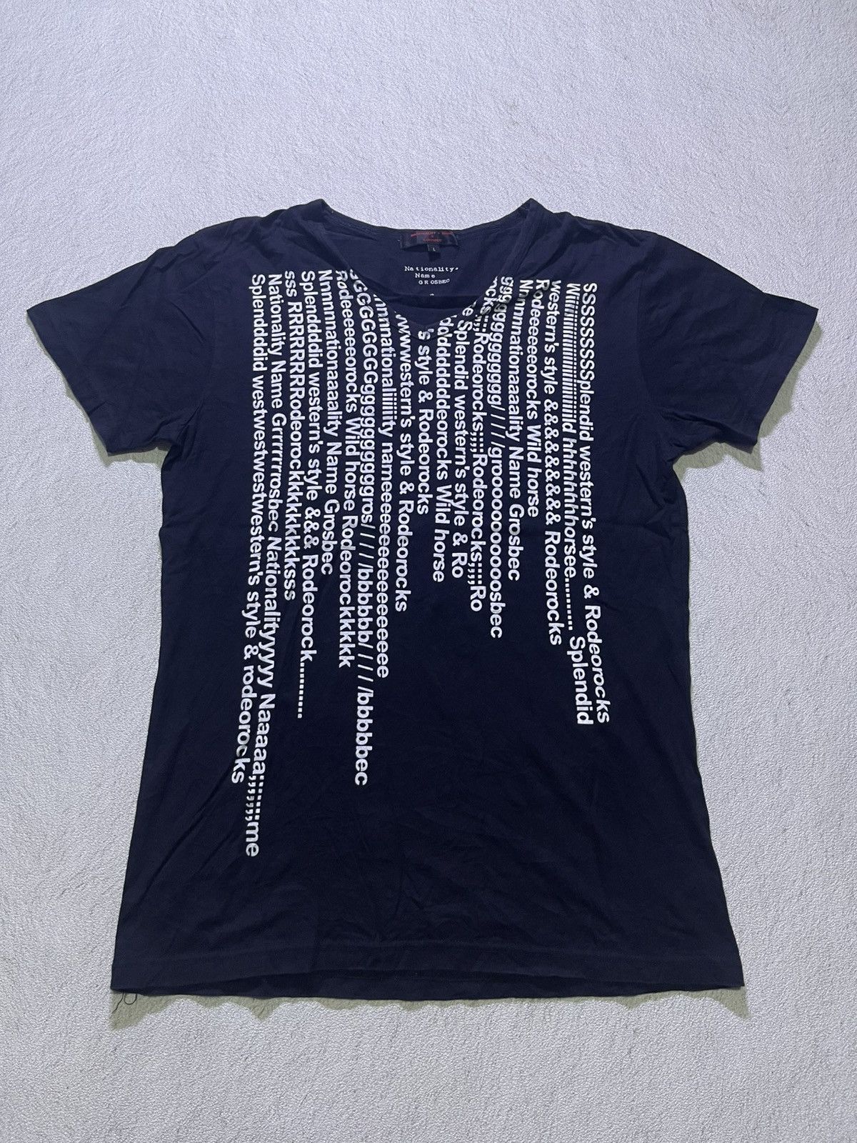 Japanese Brand Y2K NATIONALITY short sleeve tshirt Size US M / EU 48-50 / 2 - 1 Thumbnail