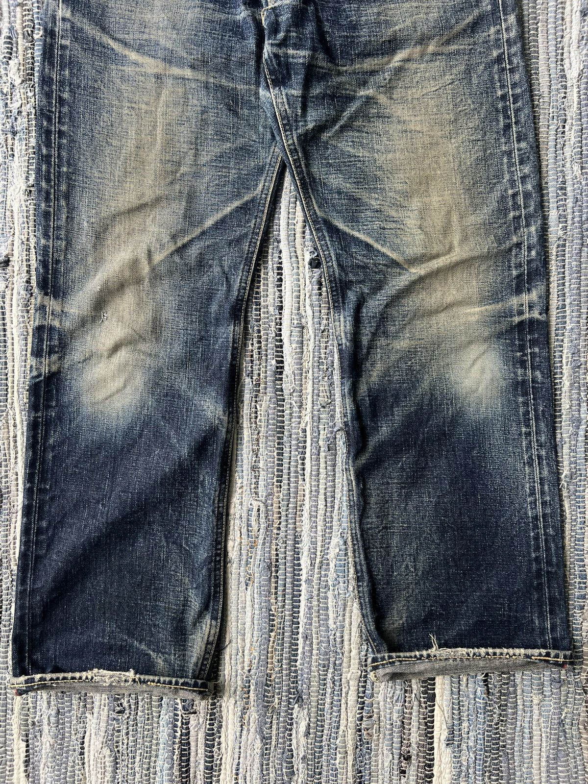 Samurai Jeans Vintage Jett Rink Texas 🇯🇵 Beautiful Fade Wear Selvaged Denim Size US 33 - 7 Thumbnail