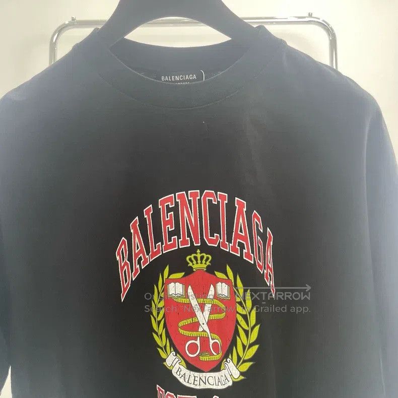 Balenciaga Balenciaga Black scissors destroyed logo short-sleeved Size US M / EU 48-50 / 2 - 3 Thumbnail