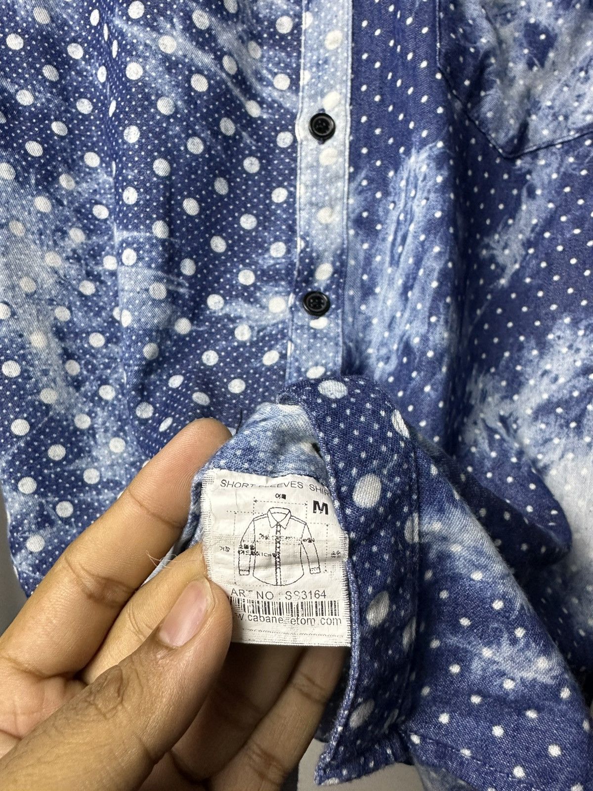 Designer Cabane De Toms Full printed Polkadot button shirt Size M / US 6-8 / IT 42-44 - 6 Thumbnail