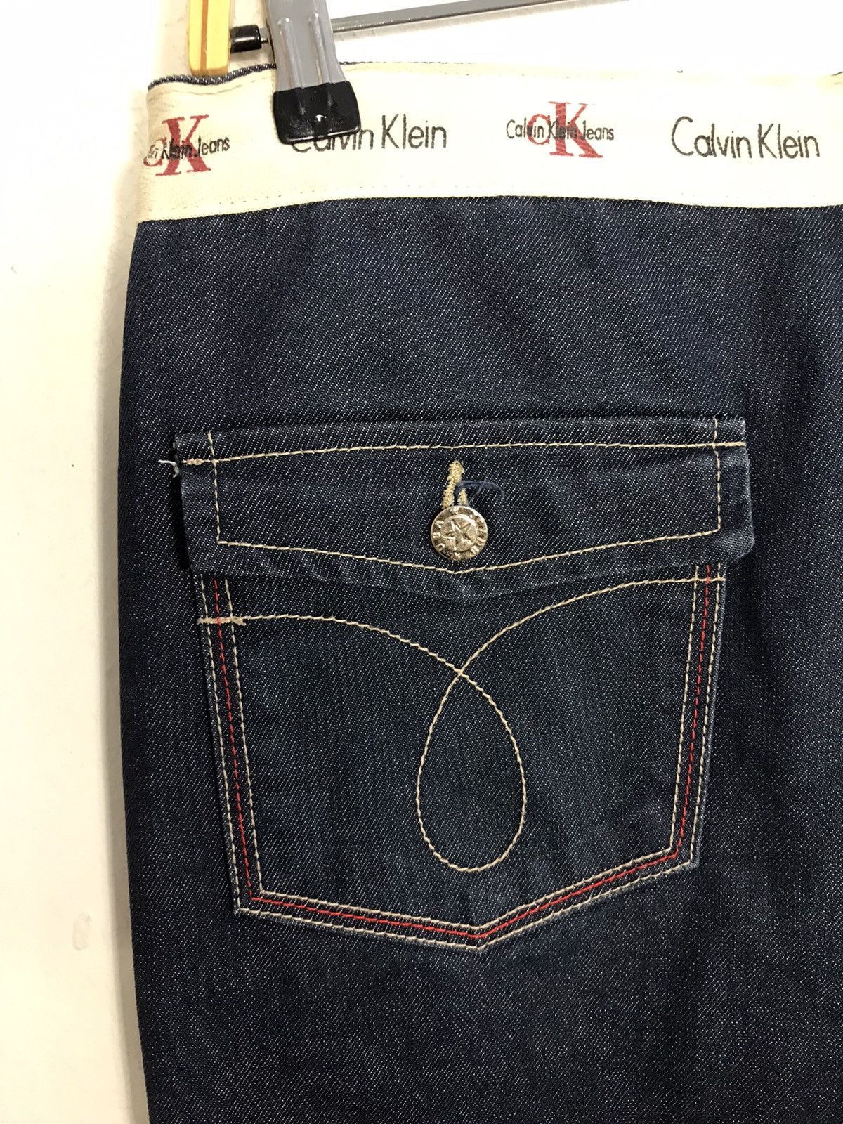 Calvin Klein × Vintage Vintage Calvin Klein Indigo Denim Zipper Size US 30 / EU 46 - 12 Thumbnail