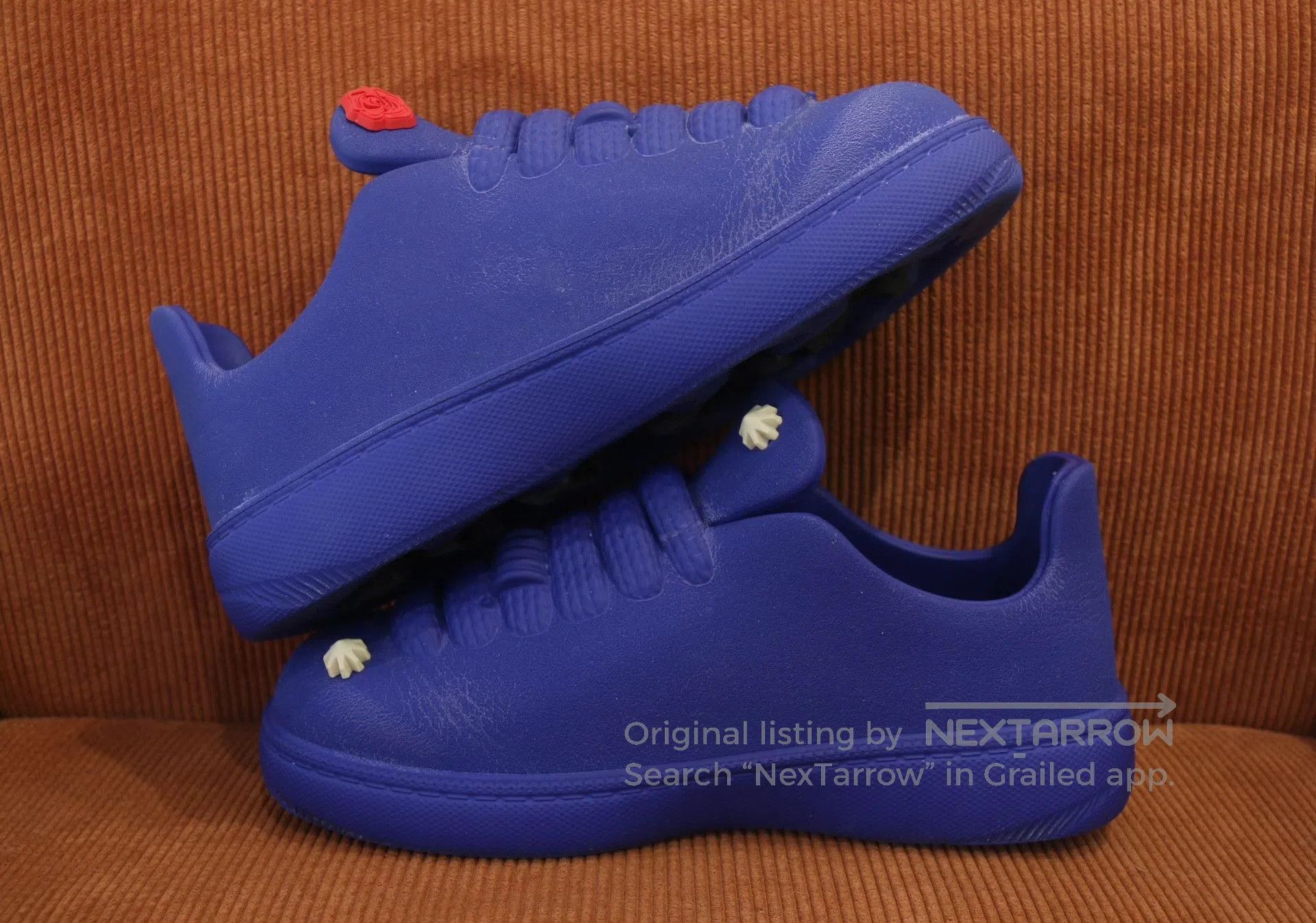 Japanese Brand Burberry Blue Clogs Made in Italy. Size US 8 / EU 41 - 2 Thumbnail