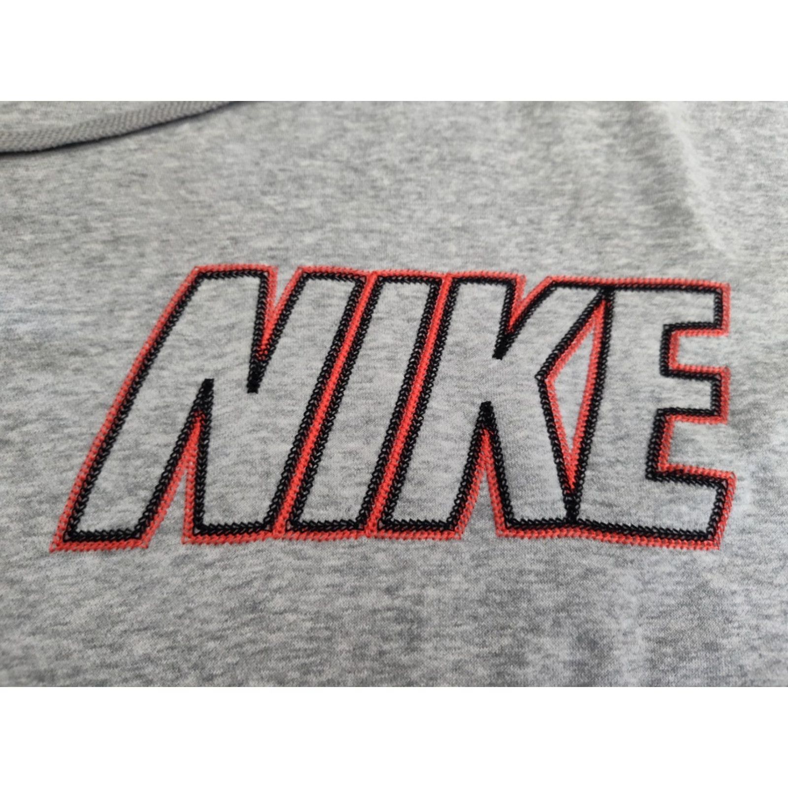 Nike VINTAGE Nike Hoodie Mens Large Gray Spell Out Logo Pullover Sweatshirt Y2K Size US L / EU 52-54 / 3 - 2 Thumbnail