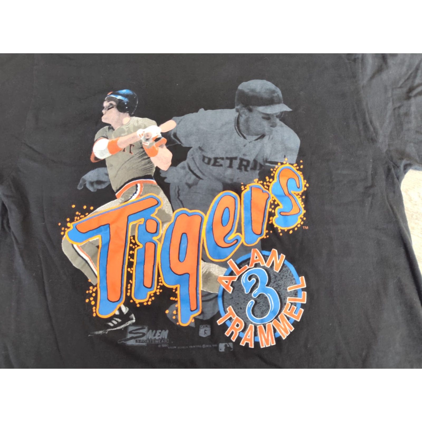 Salem Sportswear VINTAGE Salem Sportswear Detroit Tigers T-Shirt Men XL Black Single Stitch MLB Baseball 90s Size US XL / EU 56 / 4 - 3 Thumbnail