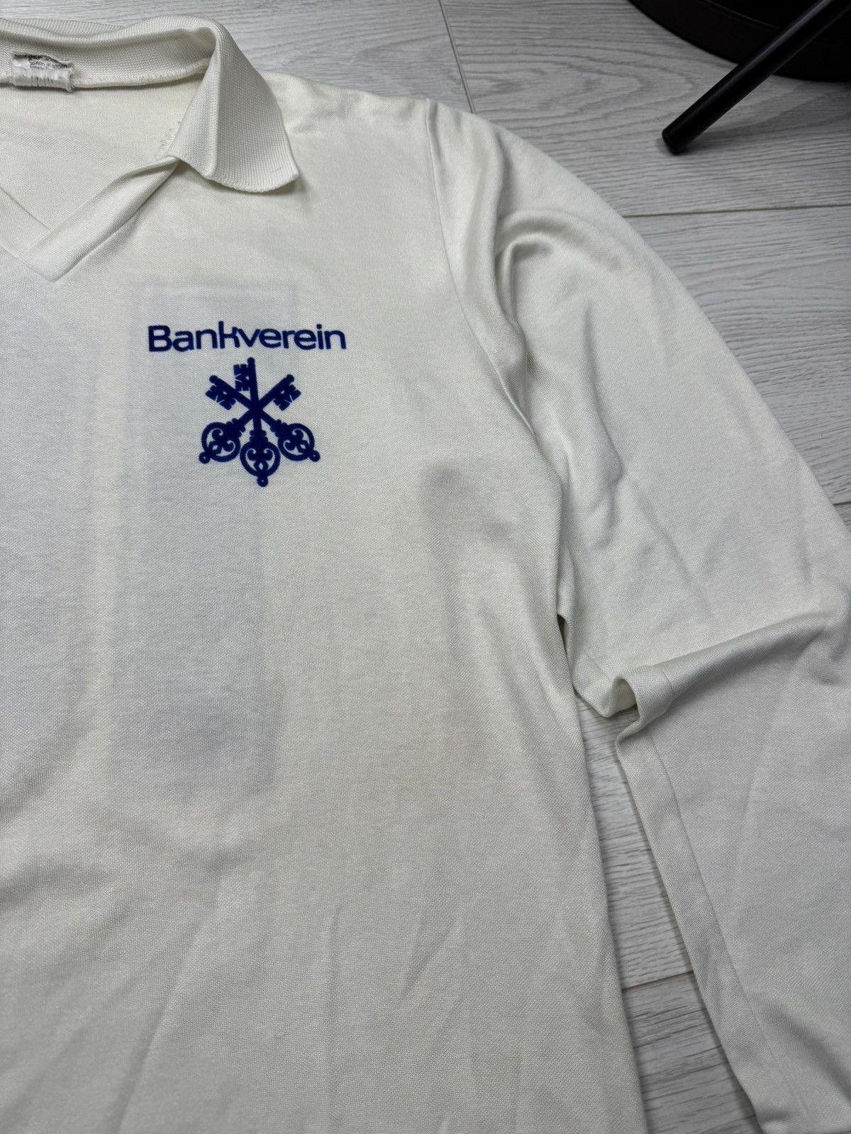 Erima × Vintage 70s Vintage Erima Bankvereinwest West Germany JERSEY Size US L / EU 52-54 / 3 - 8 Thumbnail