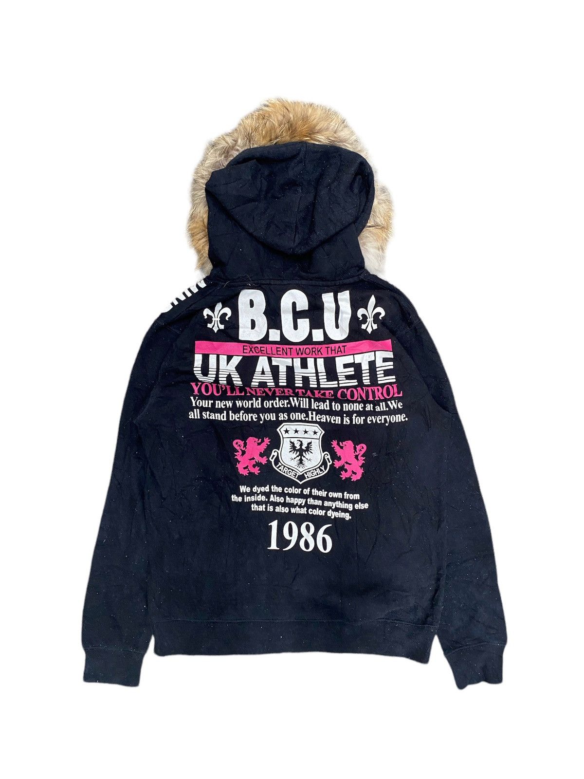 Hysteric Glamour × If Six Was Nine × Le Grande Bleu (L.G.B.) Japanese Booth Fur Hoodie Poem Seditionaries Size US M / EU 48-50 / 2 - 2 Thumbnail