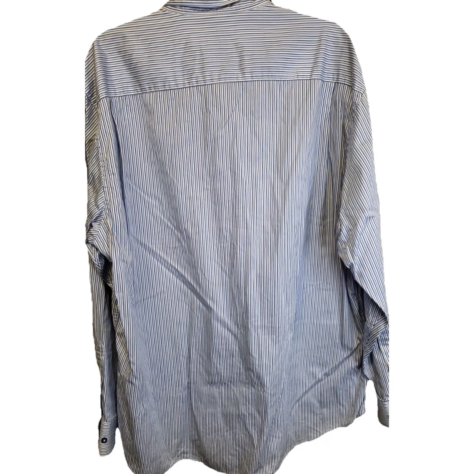 Robert Talbott Robert Talbott Carmel Shirt Men XL Blue Multi-Colored Striped Button-Up Long Sleeve Button-Down Collared Casual Business Size US XL / EU 56 / 4 - 4 Thumbnail