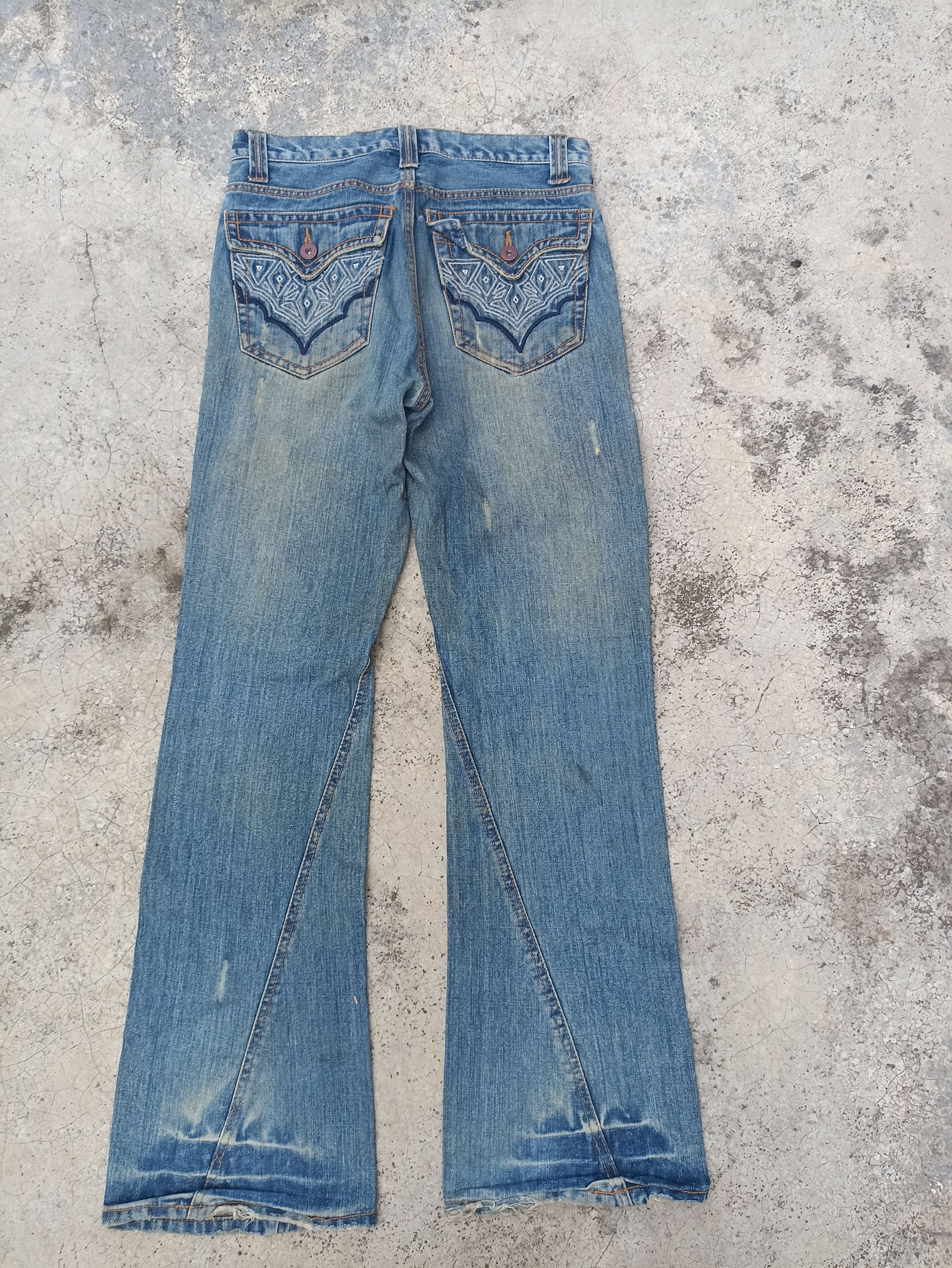 Beauty Beast Flare Nylaus Jeans Distressed Denim Beauty Beast LGB Design Size US 30 / EU 46 - 7 Thumbnail