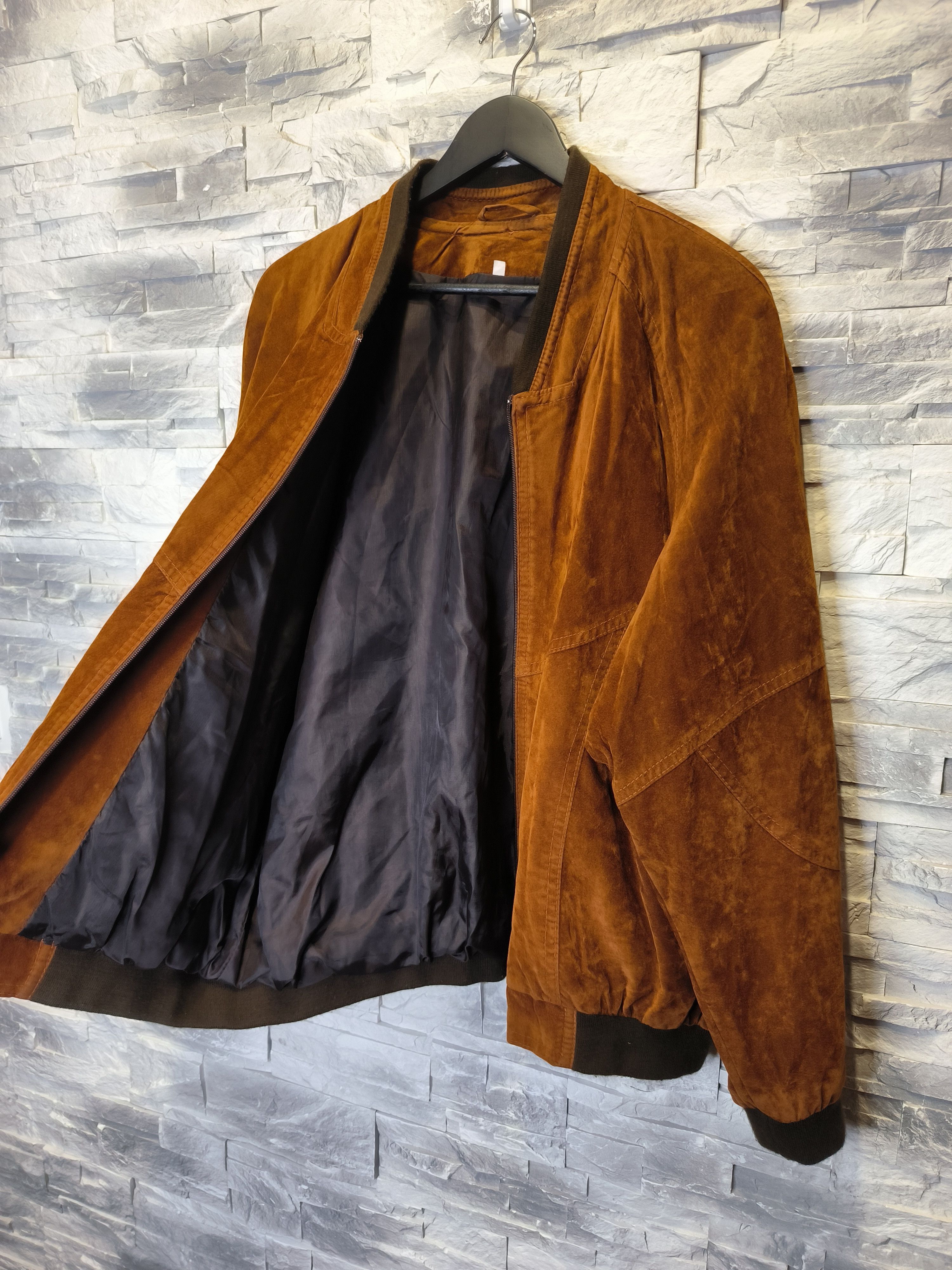 Other Vintage Brown Leather Jacket Bomber Size US L / EU 52-54 / 3 - 3 Thumbnail