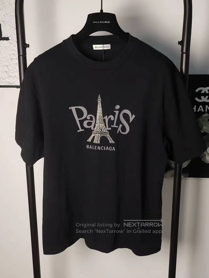 Balenciaga Balenciaga Embroidered Logo T-Shirt Size US XS / EU 42 / 0 - 1 Thumbnail