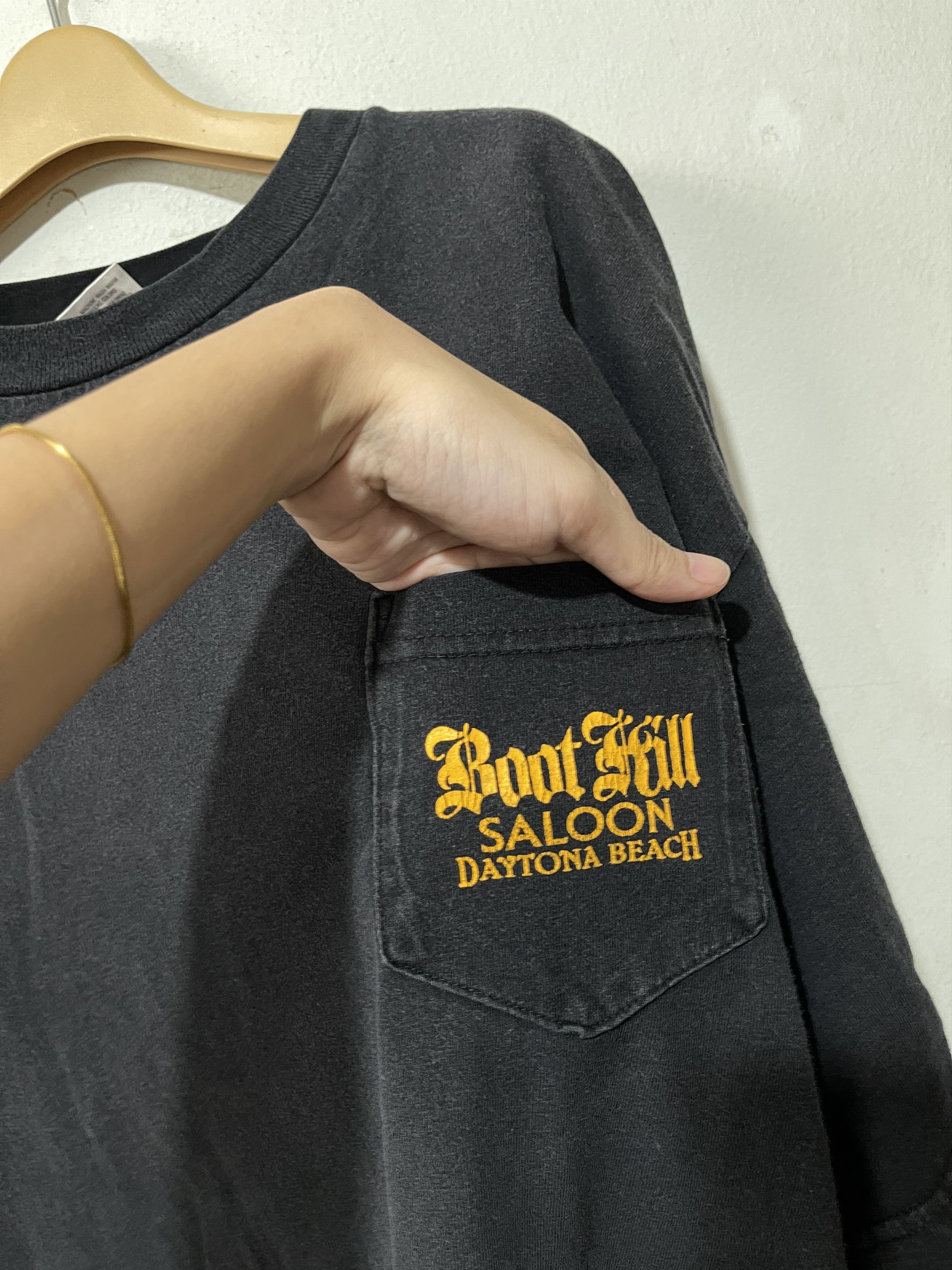 Daytona × Harley Davidson × Vintage Vintage 2001 Biketoberfest Boot Hill Saloon Pocket Tee Size US XXL / EU 58 / 5 - 4 Thumbnail